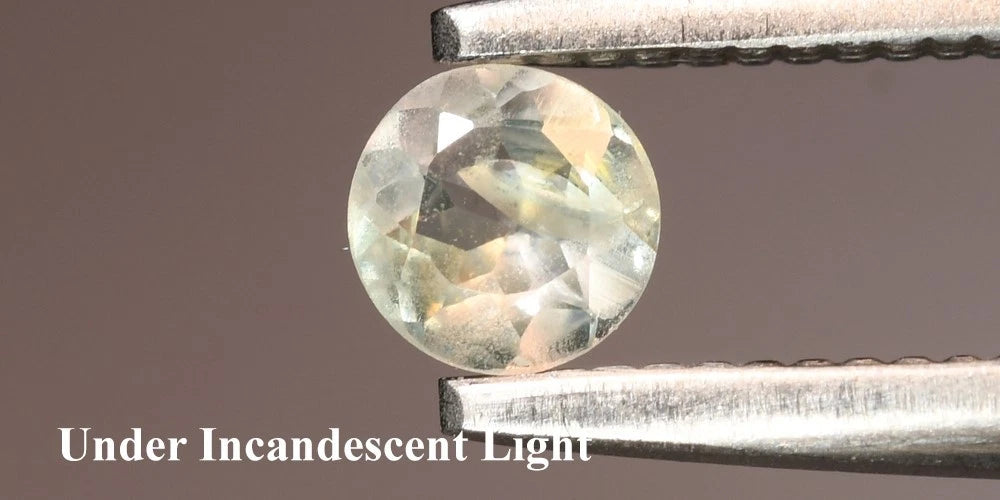 0.15ct ETW Green Alexandrite Gemstone – Round Cut - Russia