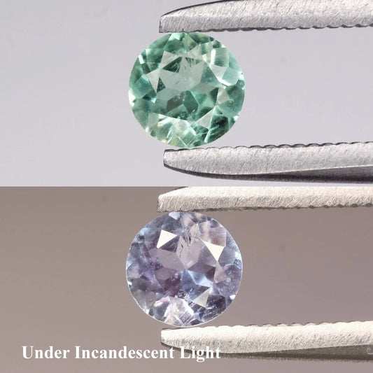 0.32ct ETW Green Alexandrite Gemstone – Round Cut - Russia