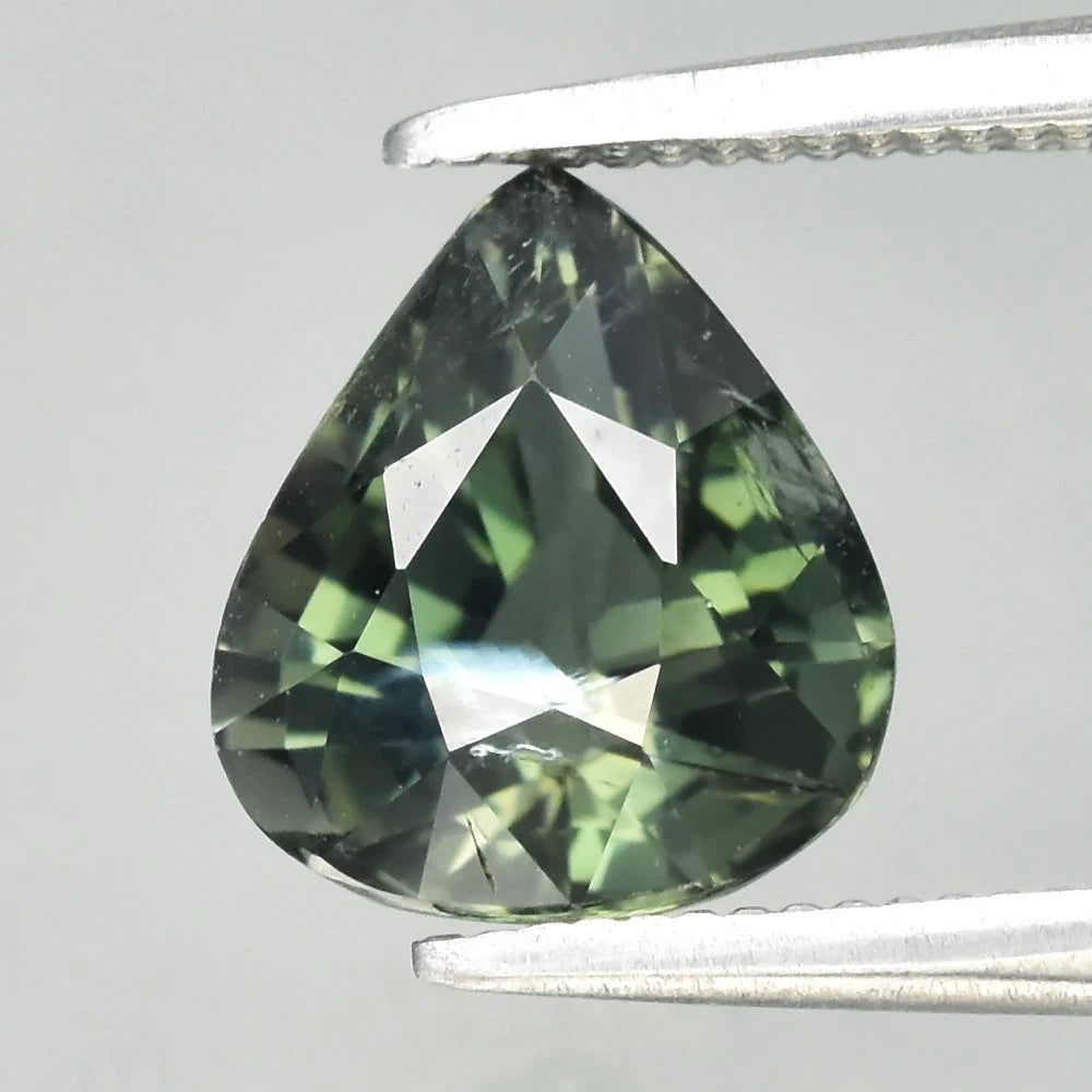 1.26ct ETW Green Tourmaline Gemstone – Pear Cut