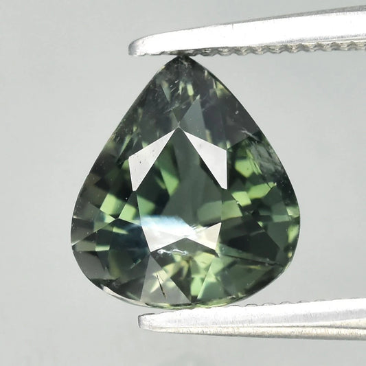 1.26ct ETW Green Tourmaline Gemstone – Pear Cut