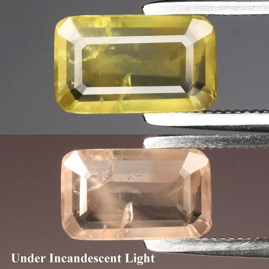 1.31ct ETW Natural Color Change Sapphire Gemstone – Octagon Cut