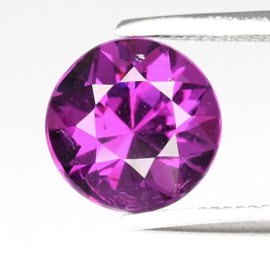 1.75ct ETW 7mm Pinkish Purple Rhodolite Garnet Gemstone – Round Cut