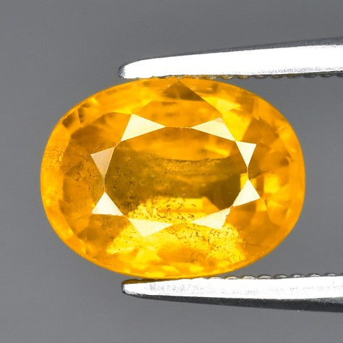 1.90ct ETW Earth-Mined Yellow Sapphire – Oval Cut