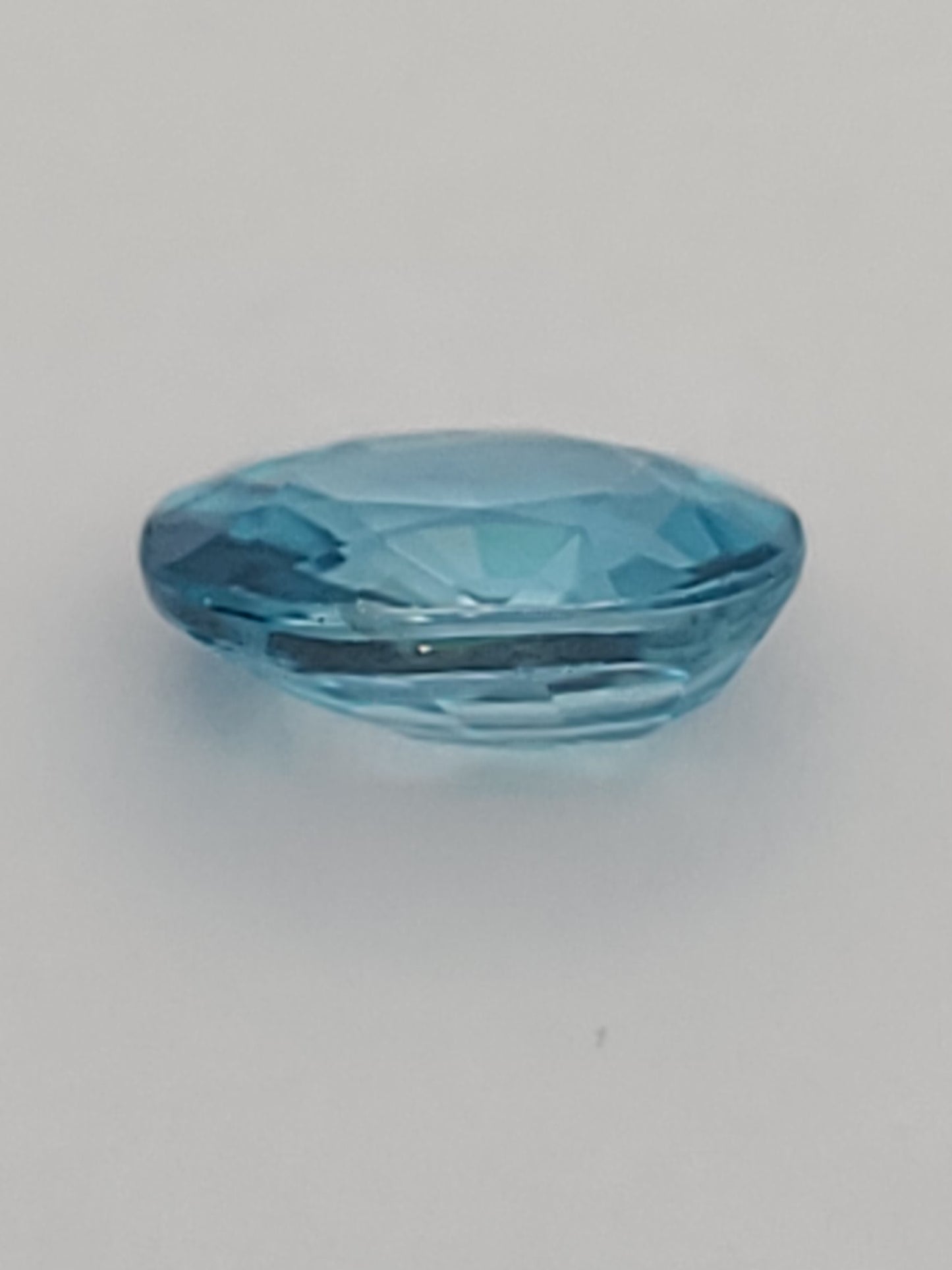 2.83ct ETW Natural Blue Zircon Gemstone – Oval Cut