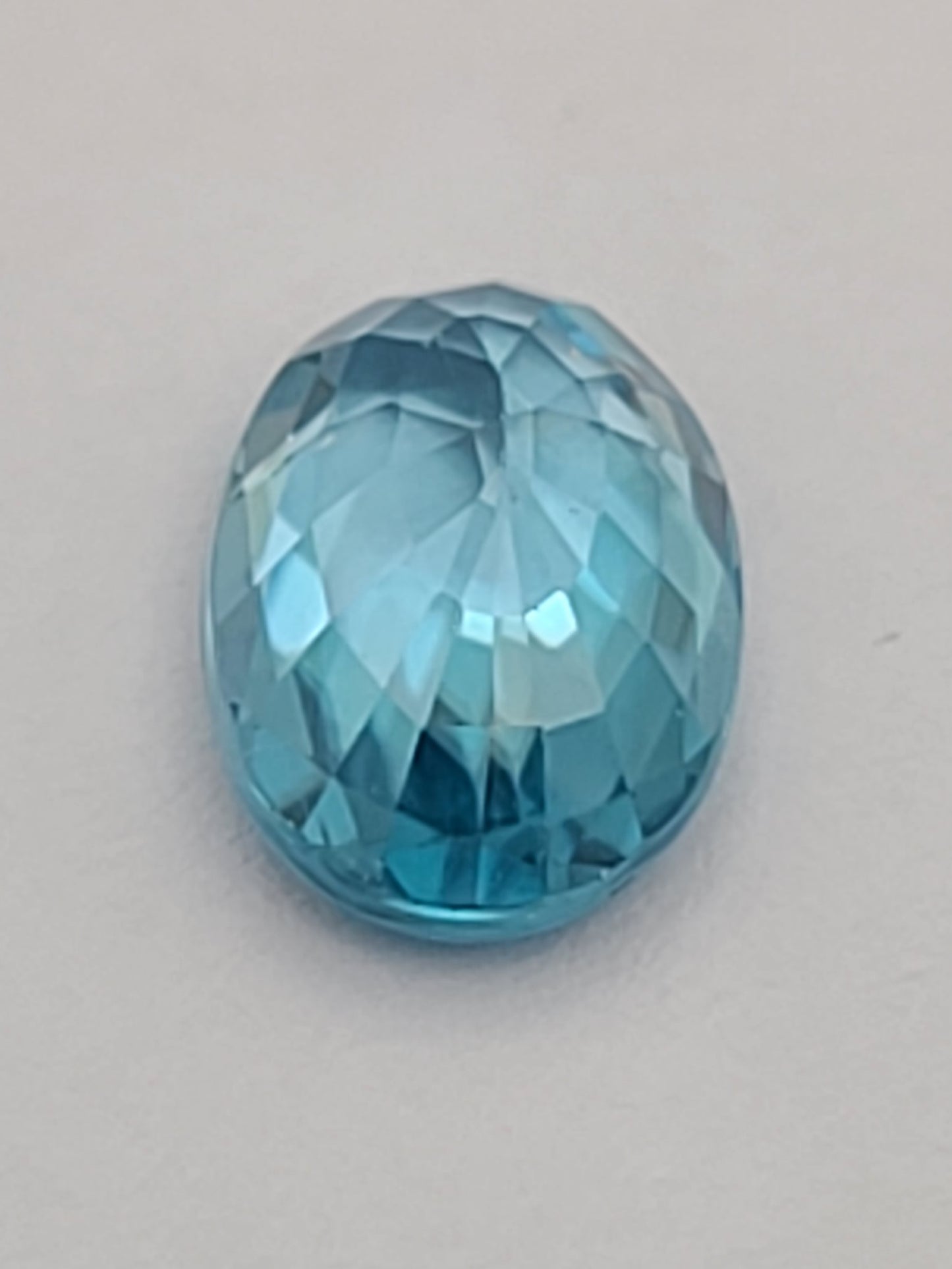 2.83ct ETW Natural Blue Zircon Gemstone – Oval Cut