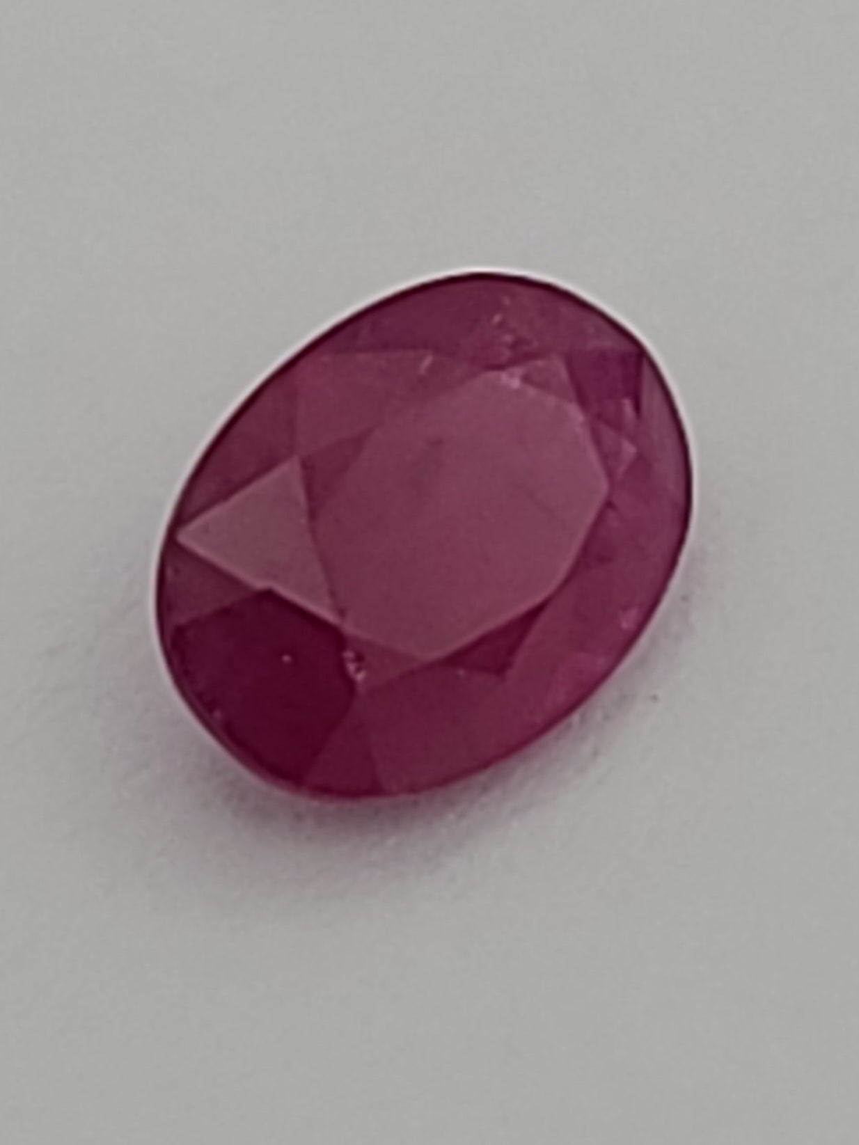 0.9ct ETW Natural Ruby Gemstone – Oval Cut - Unheated