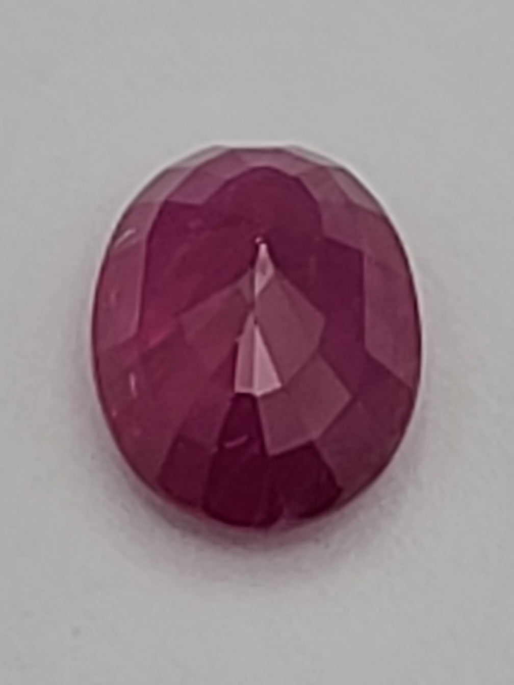 0.9ct ETW Natural Ruby Gemstone – Oval Cut - Unheated