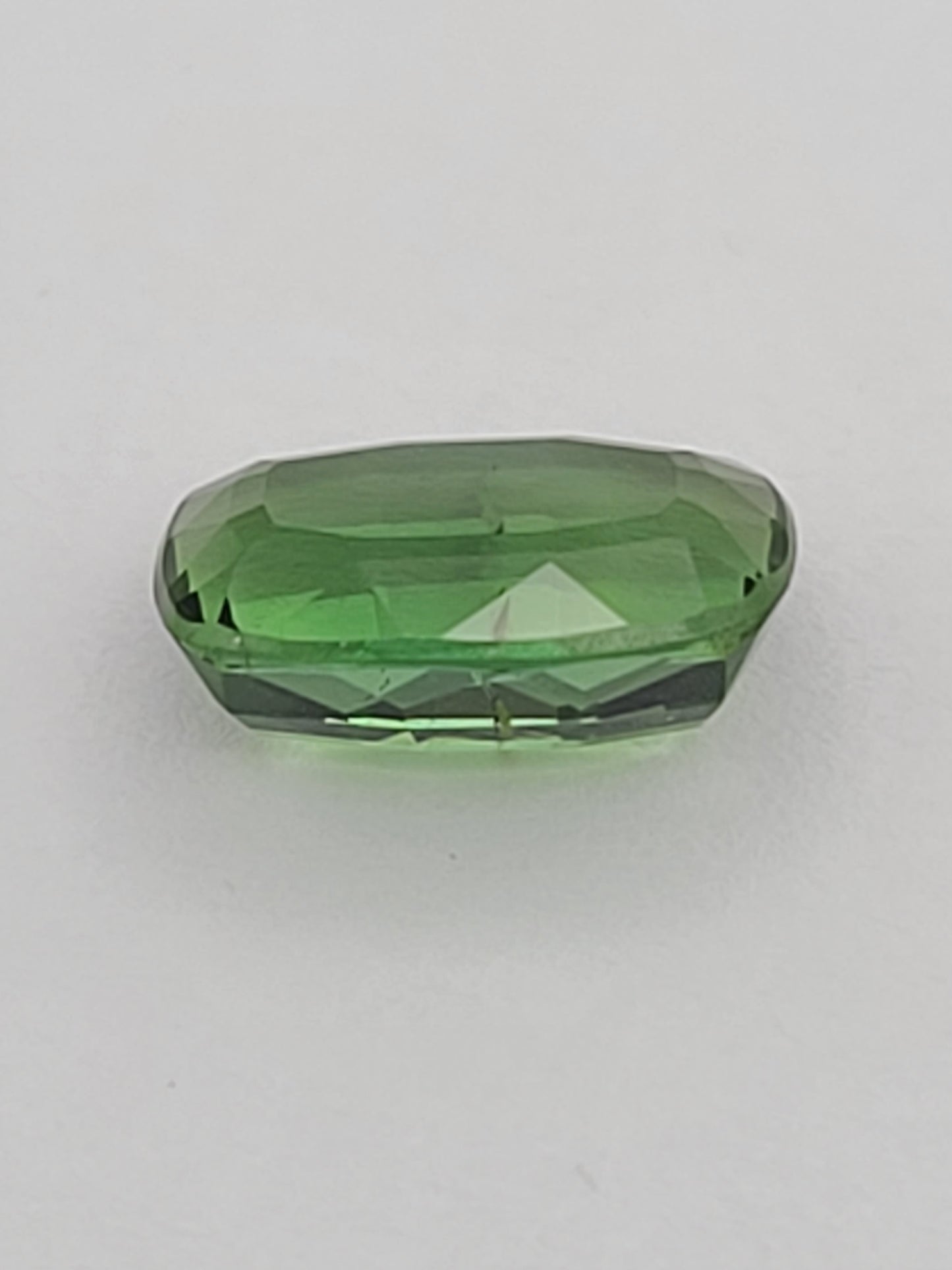 3.31ct ETW Natural Green Tourmaline Gemstone – Cushion Cut
