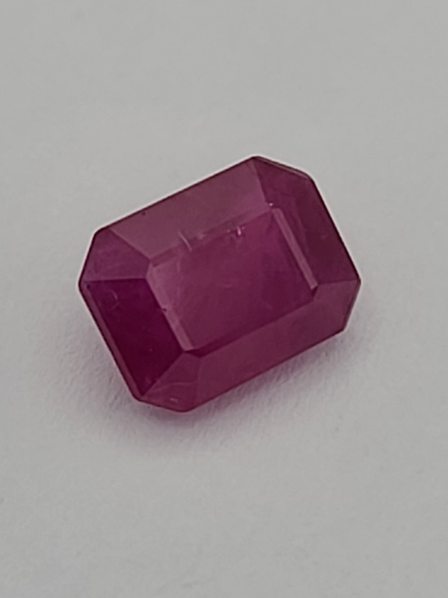 2.19ct ETW Ruby Gemstone - Emerald Cut - Heated