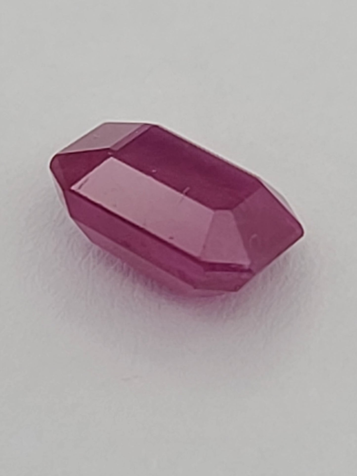 2.19ct ETW Ruby Gemstone - Emerald Cut - Heated