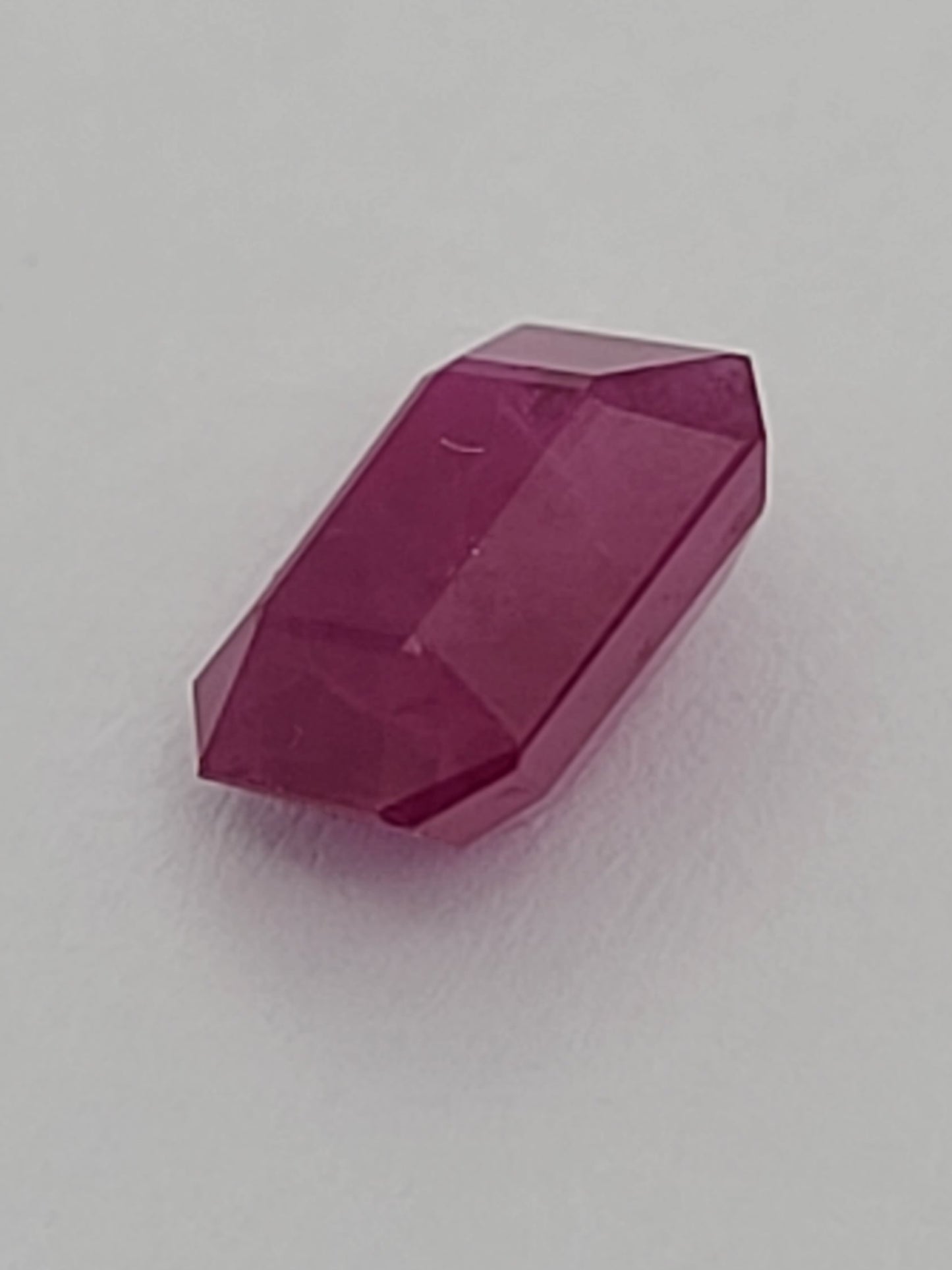 2.19ct ETW Ruby Gemstone - Emerald Cut - Heated