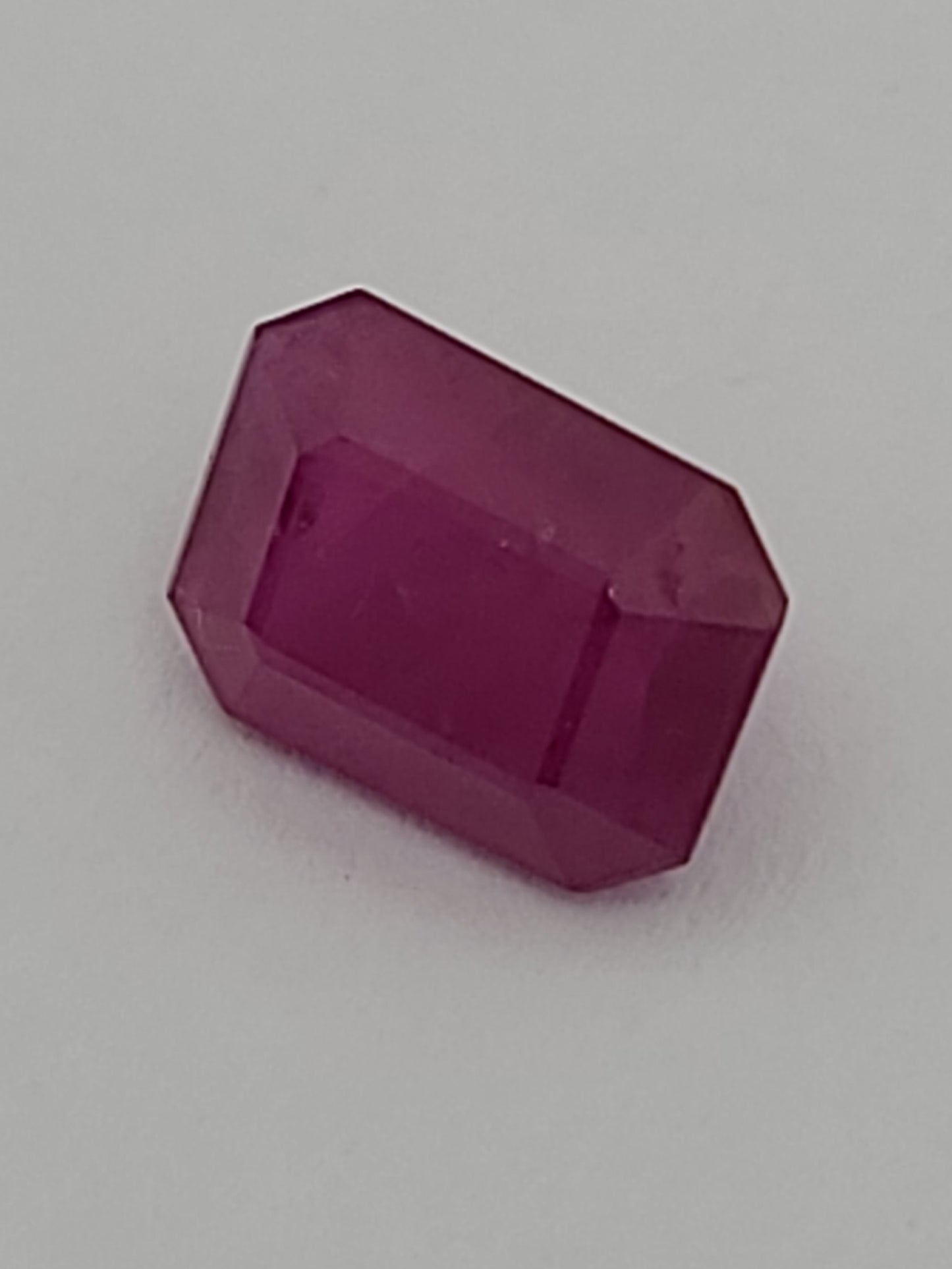 2.19ct ETW Ruby Gemstone - Emerald Cut - Heated