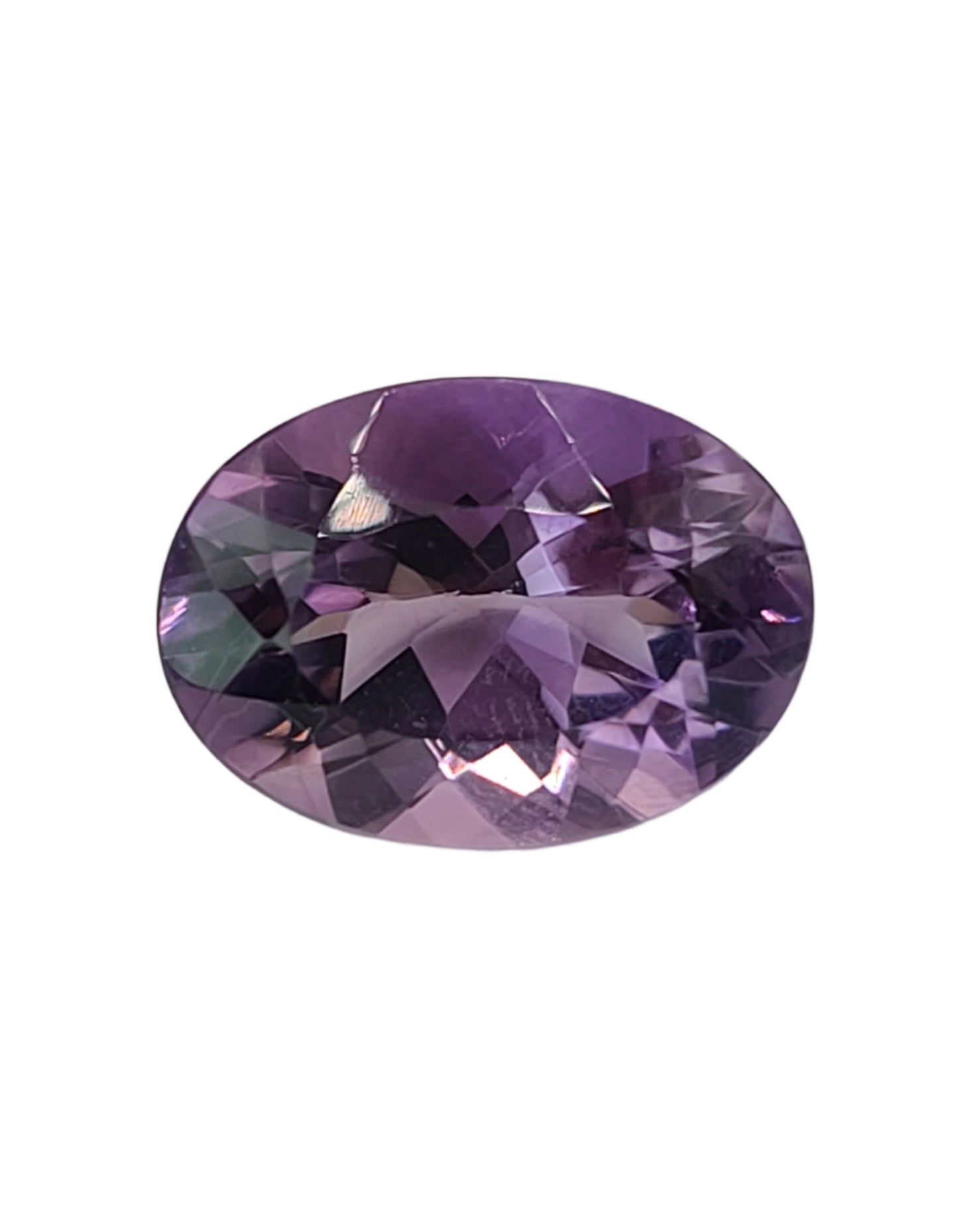 12.1ct ETW Natural Amethyst Gemstone - Oval Cut