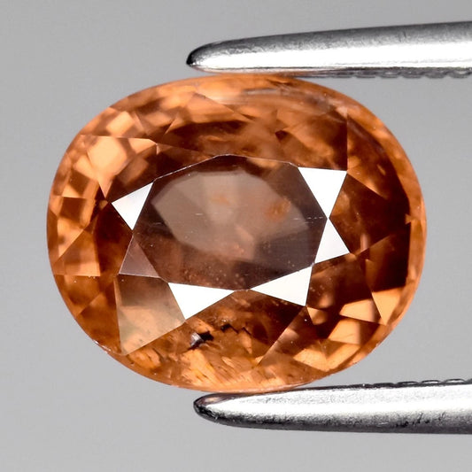 2.63ct ETW Champagne Zircon Gemstone - Oval Cut - DISCOUNTED