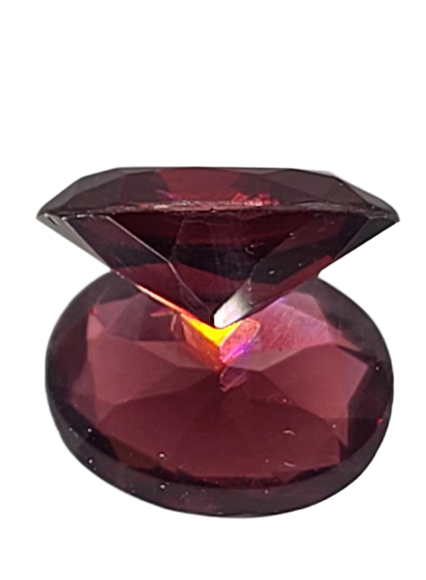 3.7ct Oval Cut Red Garnet - Natural