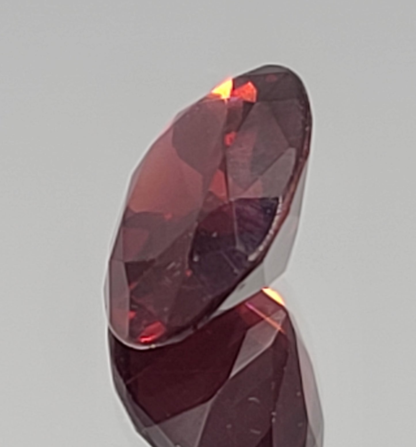 3.7ct Oval Cut Red Garnet - Natural