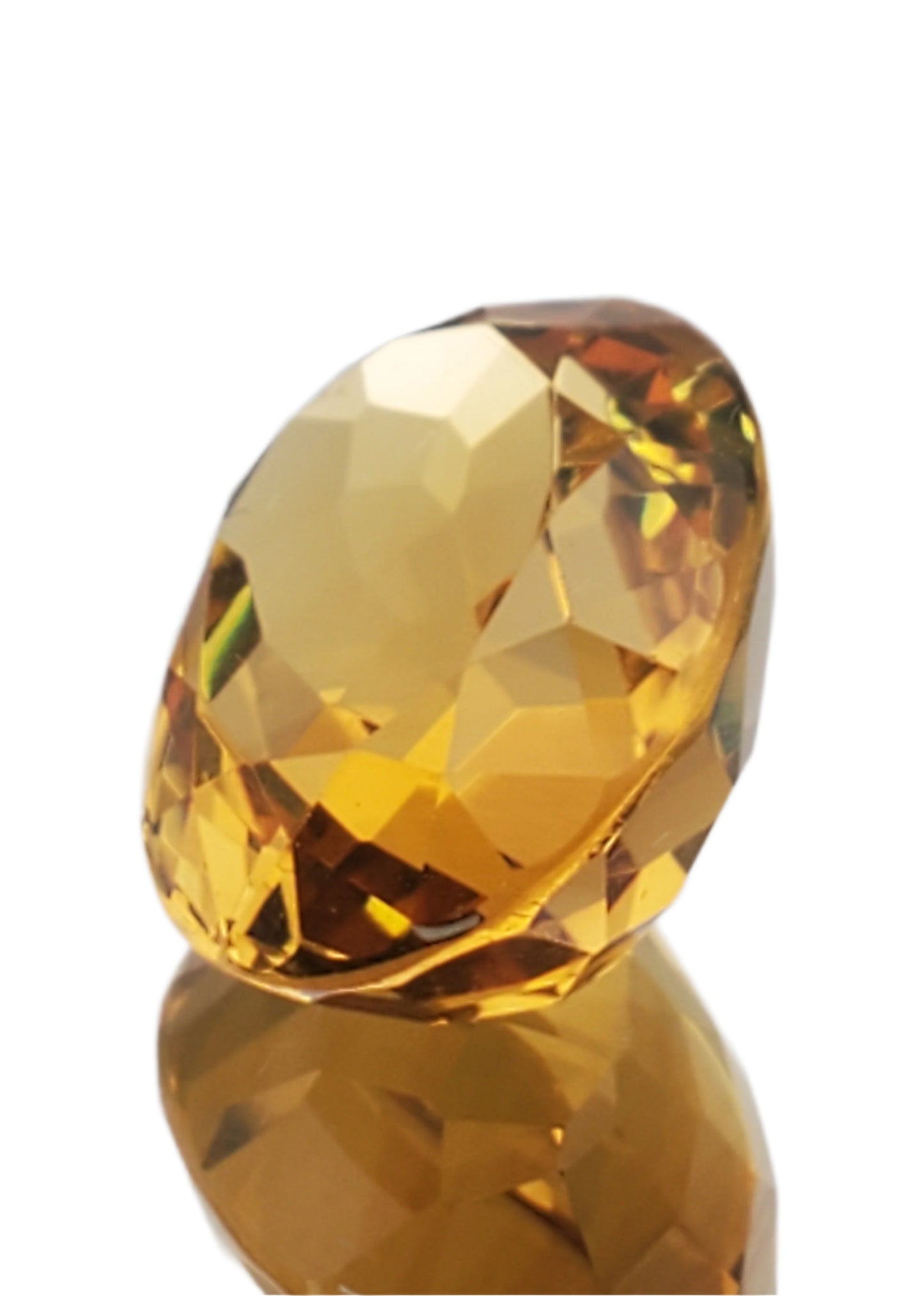 18.68ct ETW Oval Cut Citrine Gemstone - Natural