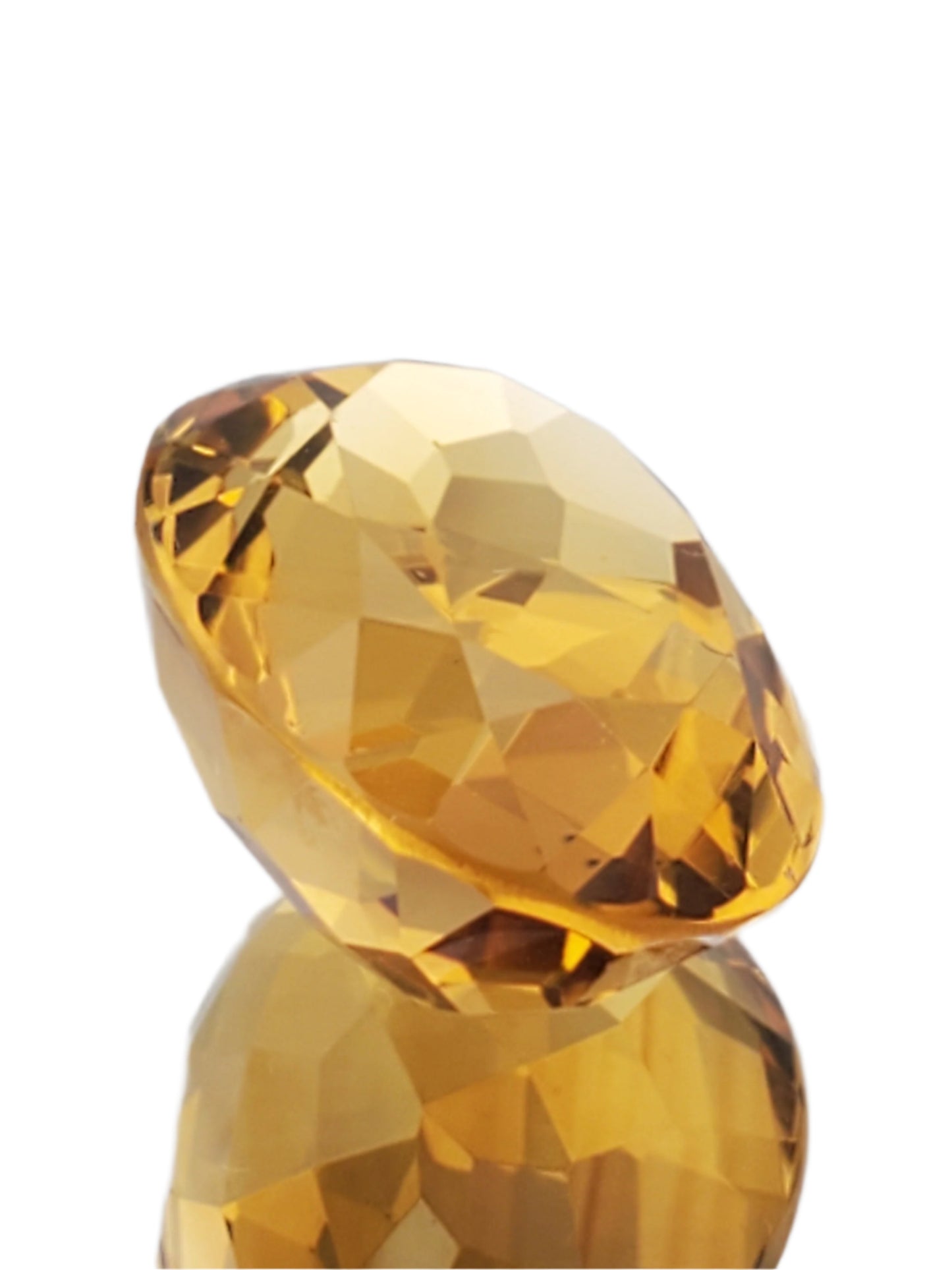 18.68ct ETW Oval Cut Citrine Gemstone - Natural