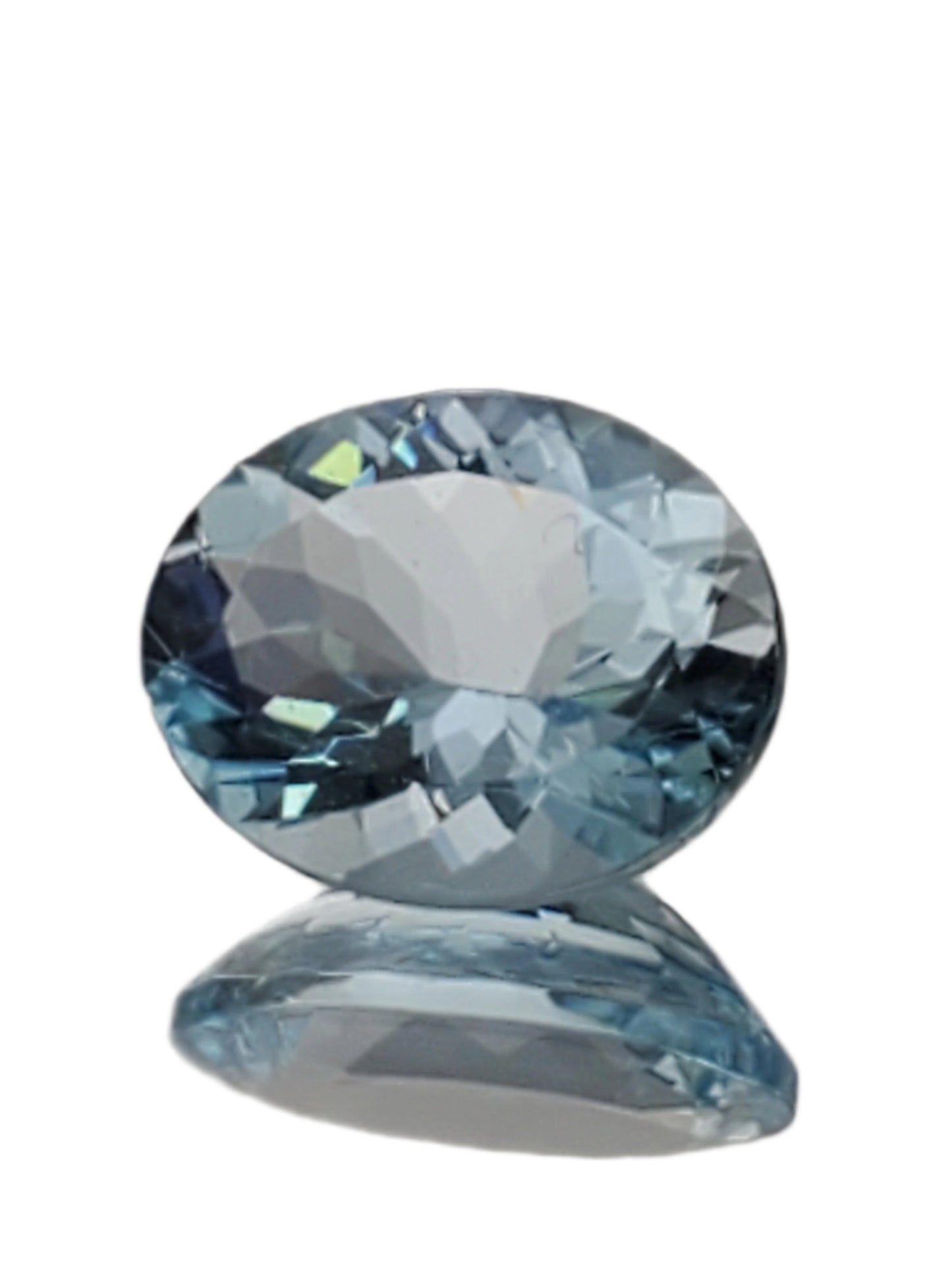3.1ct ETW Oval Cut Aquamarine Gemstone - Natural