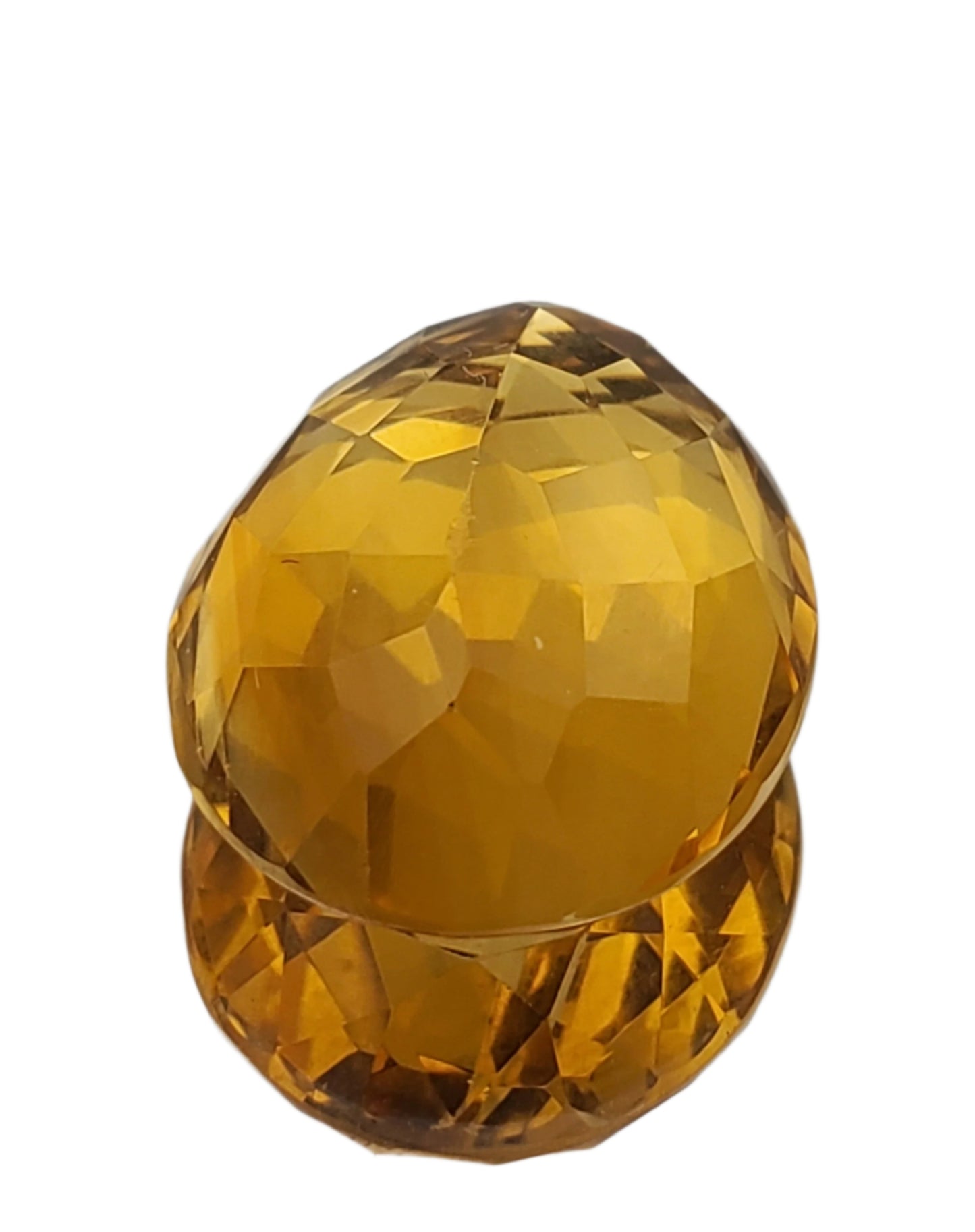 18.68ct ETW Oval Cut Citrine Gemstone - Natural