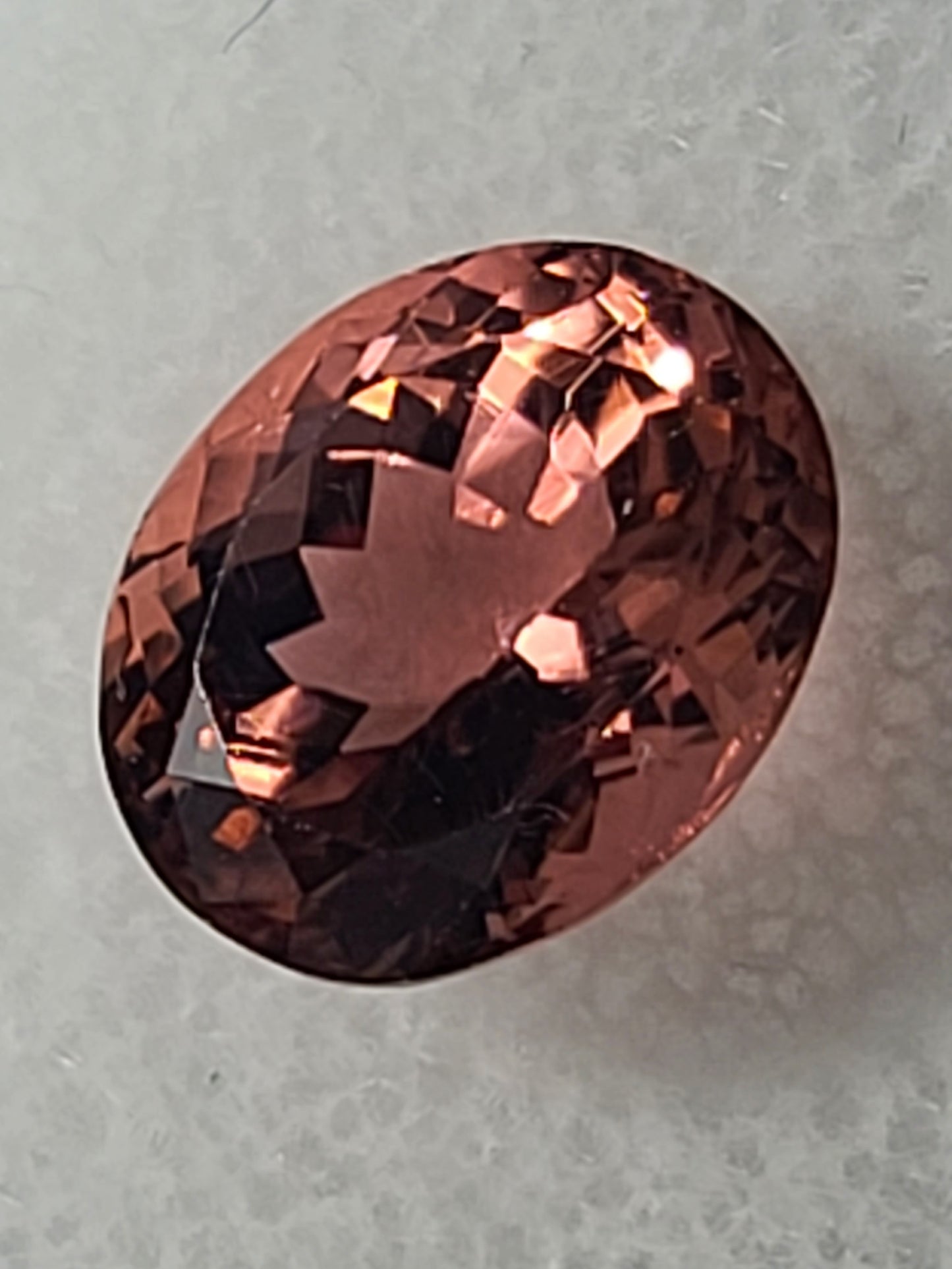 3.97ct Natural Deep Pink Oval Tourmaline - Loose Gemstone