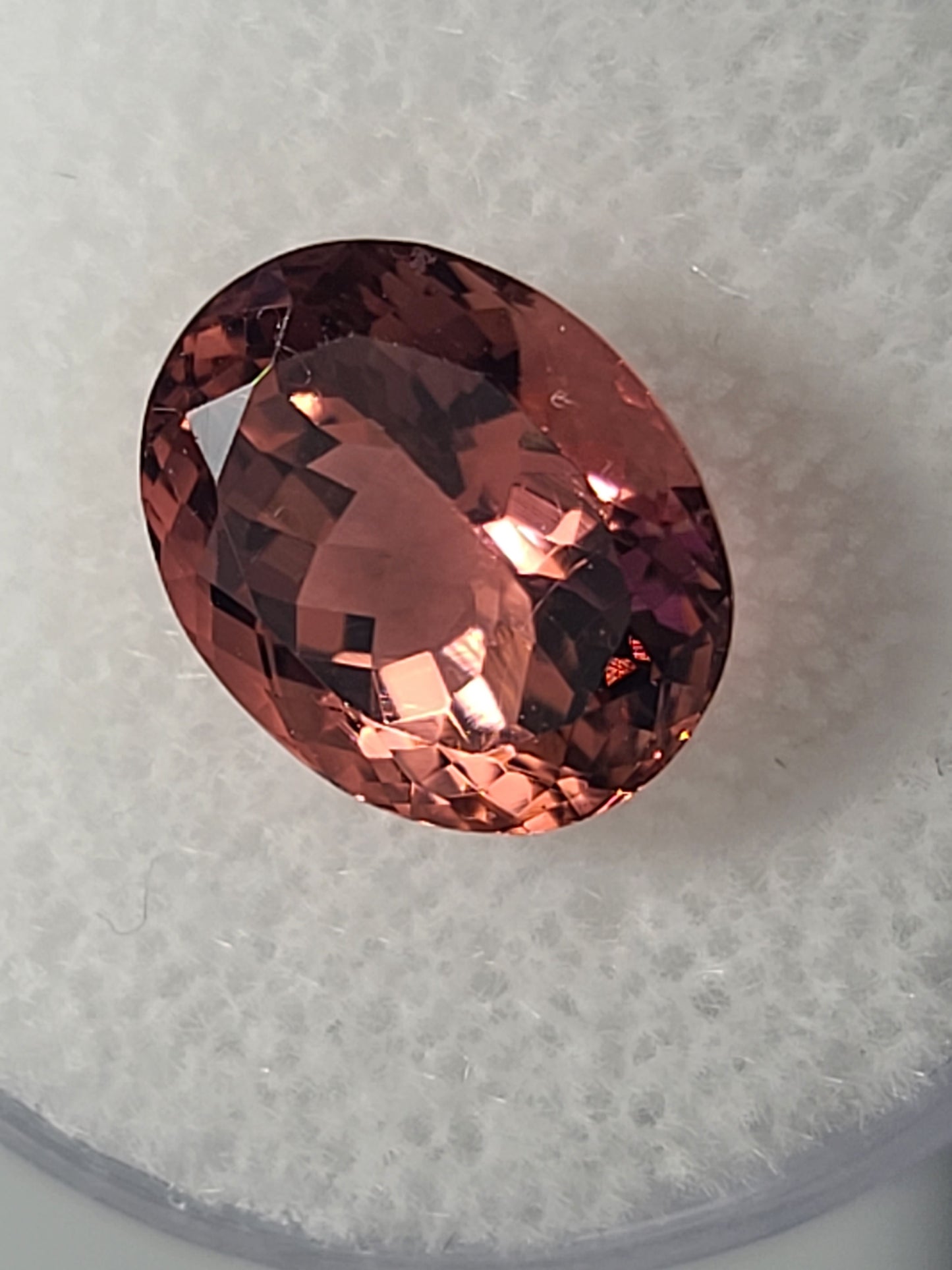3.97ct Natural Deep Pink Oval Tourmaline - Loose Gemstone