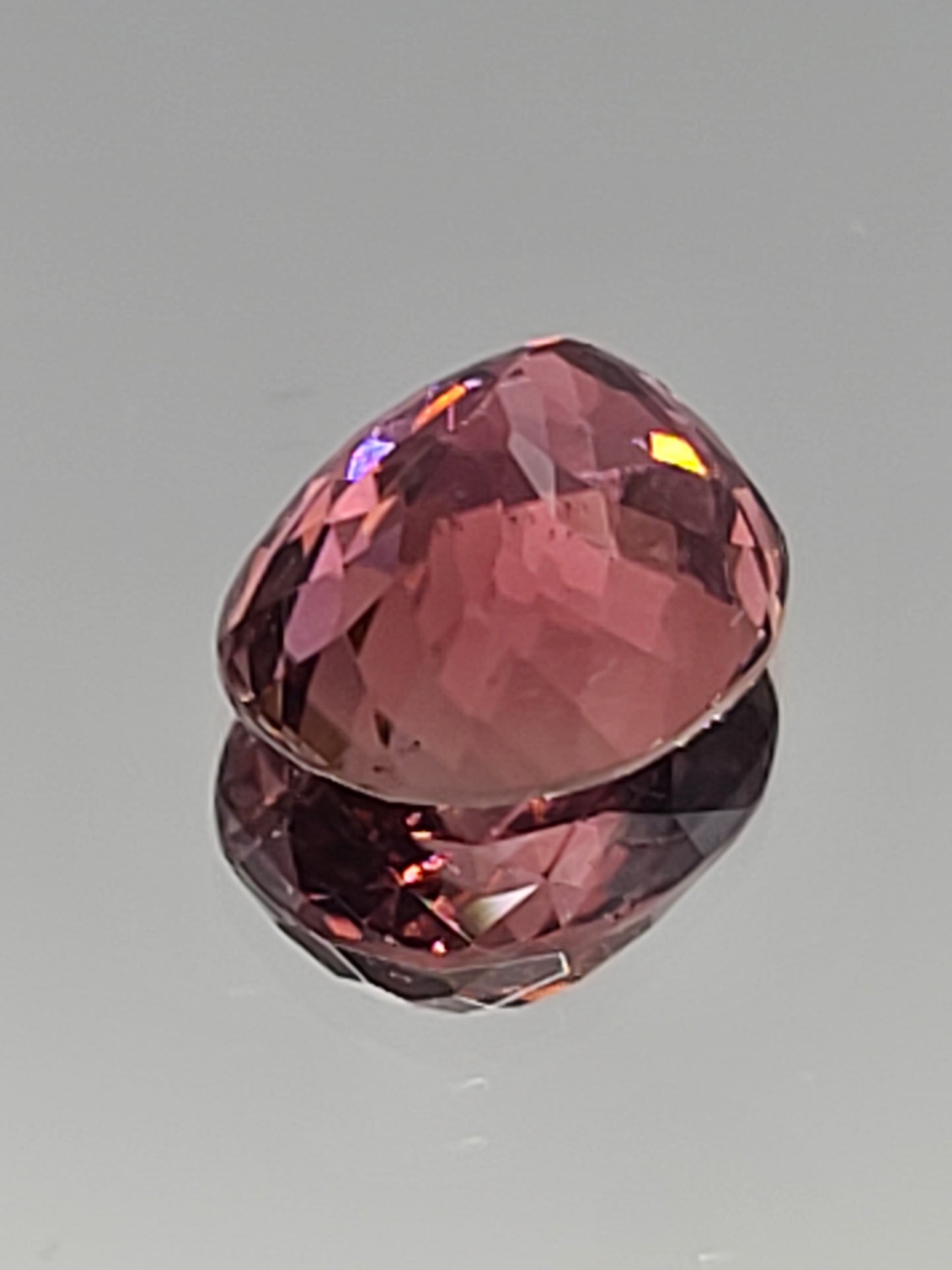 3.97ct Natural Deep Pink Oval Tourmaline - Loose Gemstone