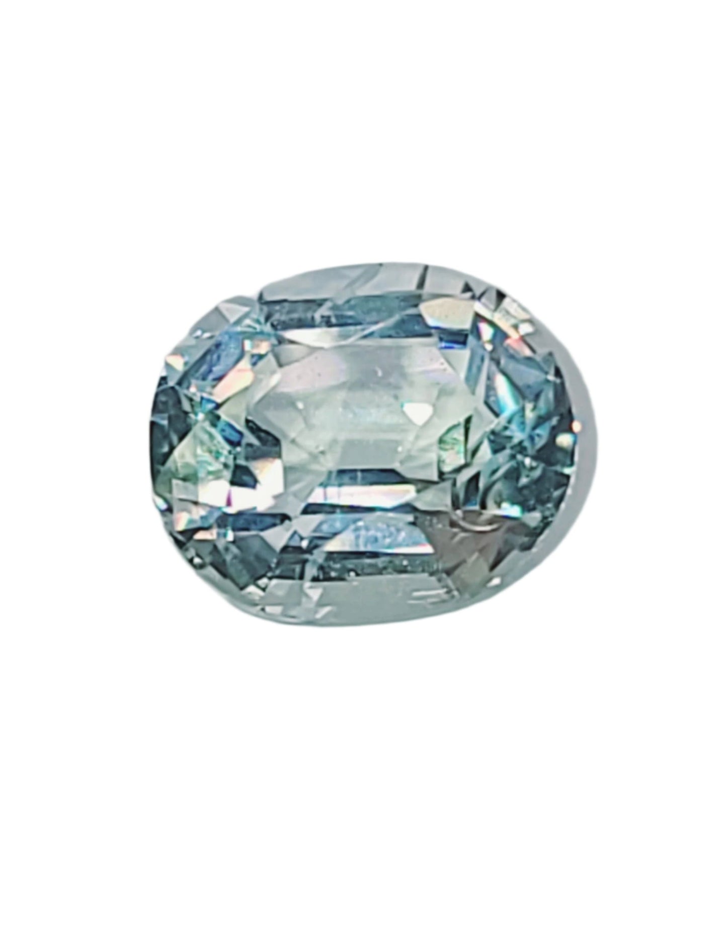 5.25ct ETW Natural Aquamarine Gemstone - Oval Cut