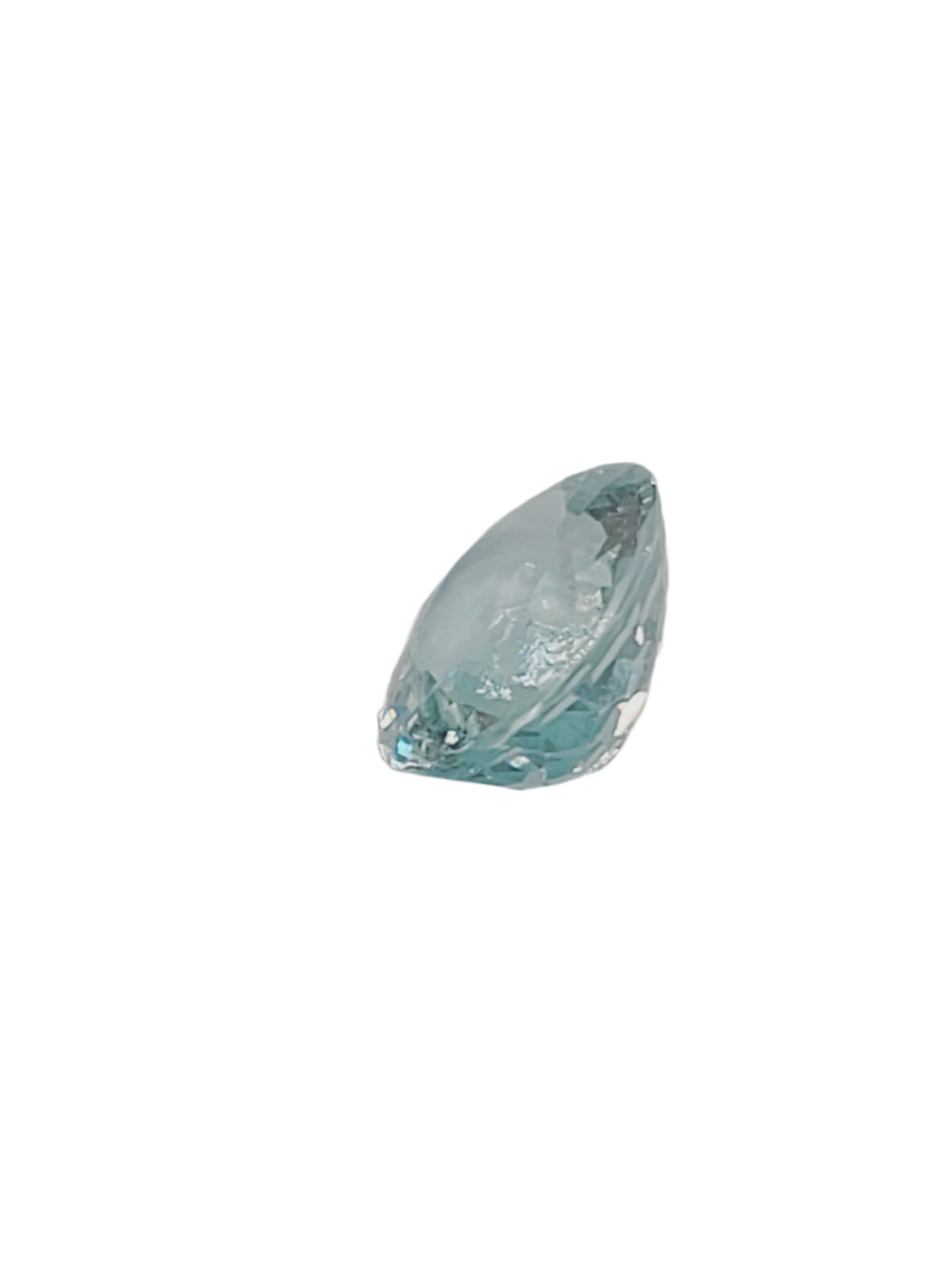 3.36ct ETW Natural Aquamarine Gemstone - Oval Cut