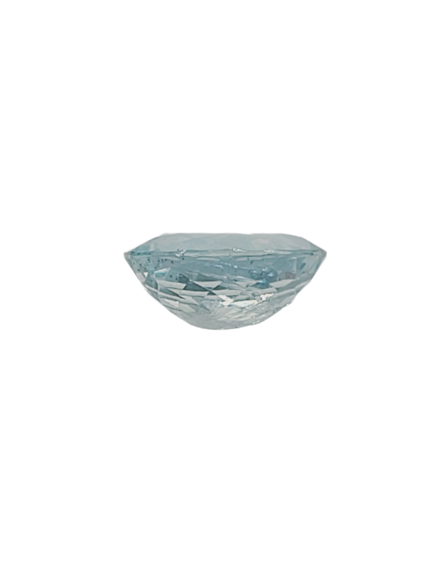 3.36ct ETW Natural Aquamarine Gemstone - Oval Cut