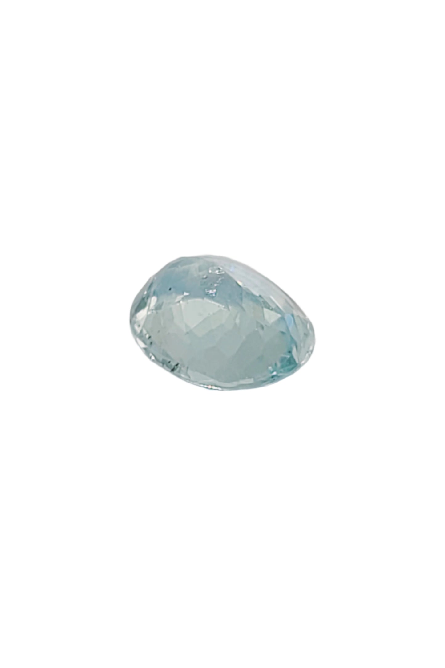 3.36ct ETW Natural Aquamarine Gemstone - Oval Cut