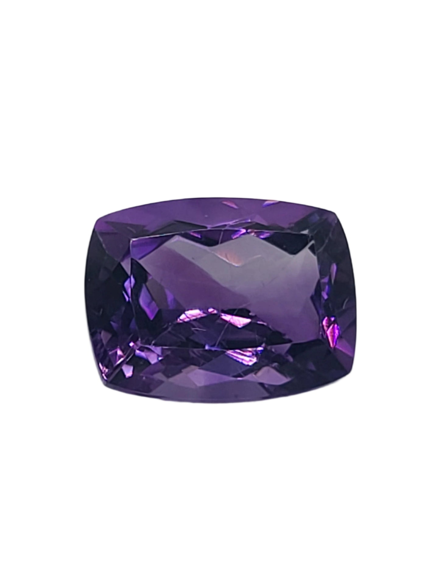 9.7ct ETW Natural Amethyst Gemstone - Cushion Cut