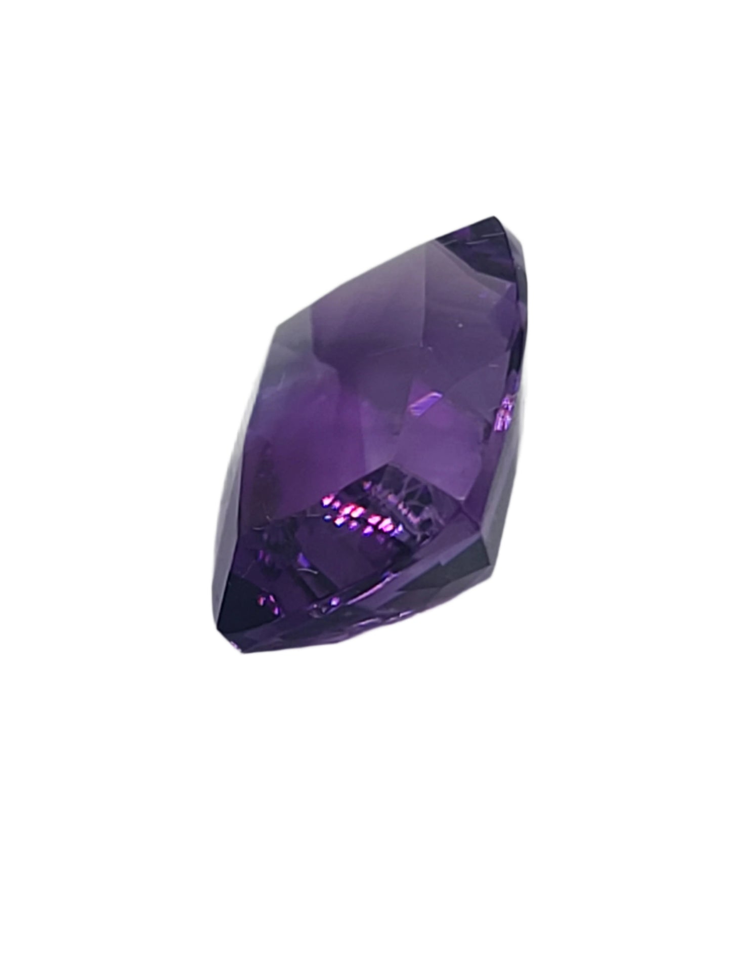 9.7ct ETW Natural Amethyst Gemstone - Cushion Cut