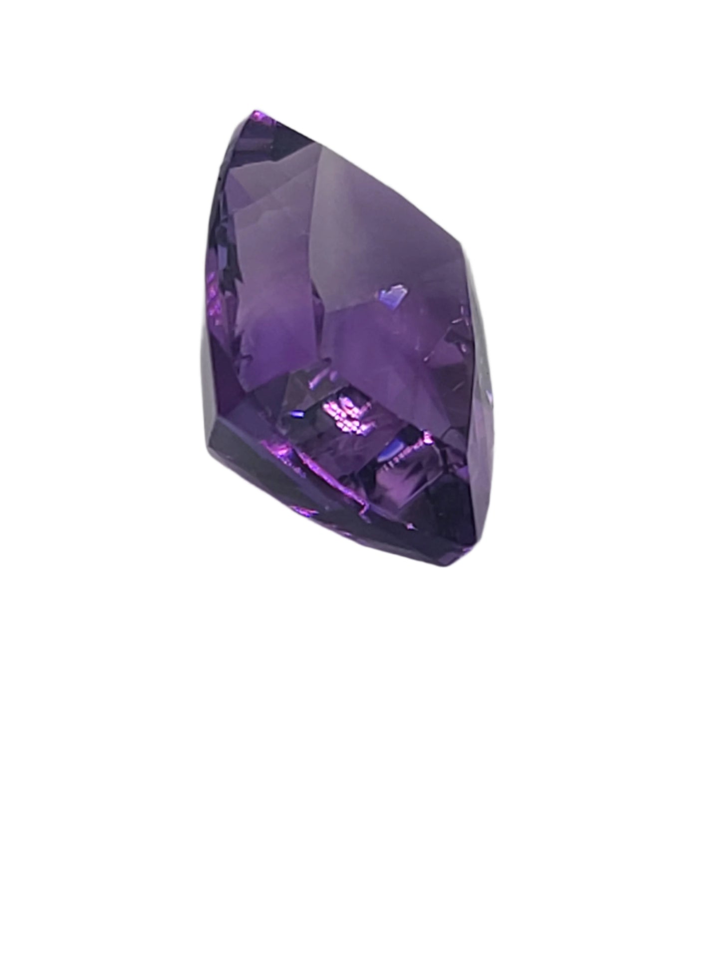 9.7ct ETW Natural Amethyst Gemstone - Cushion Cut