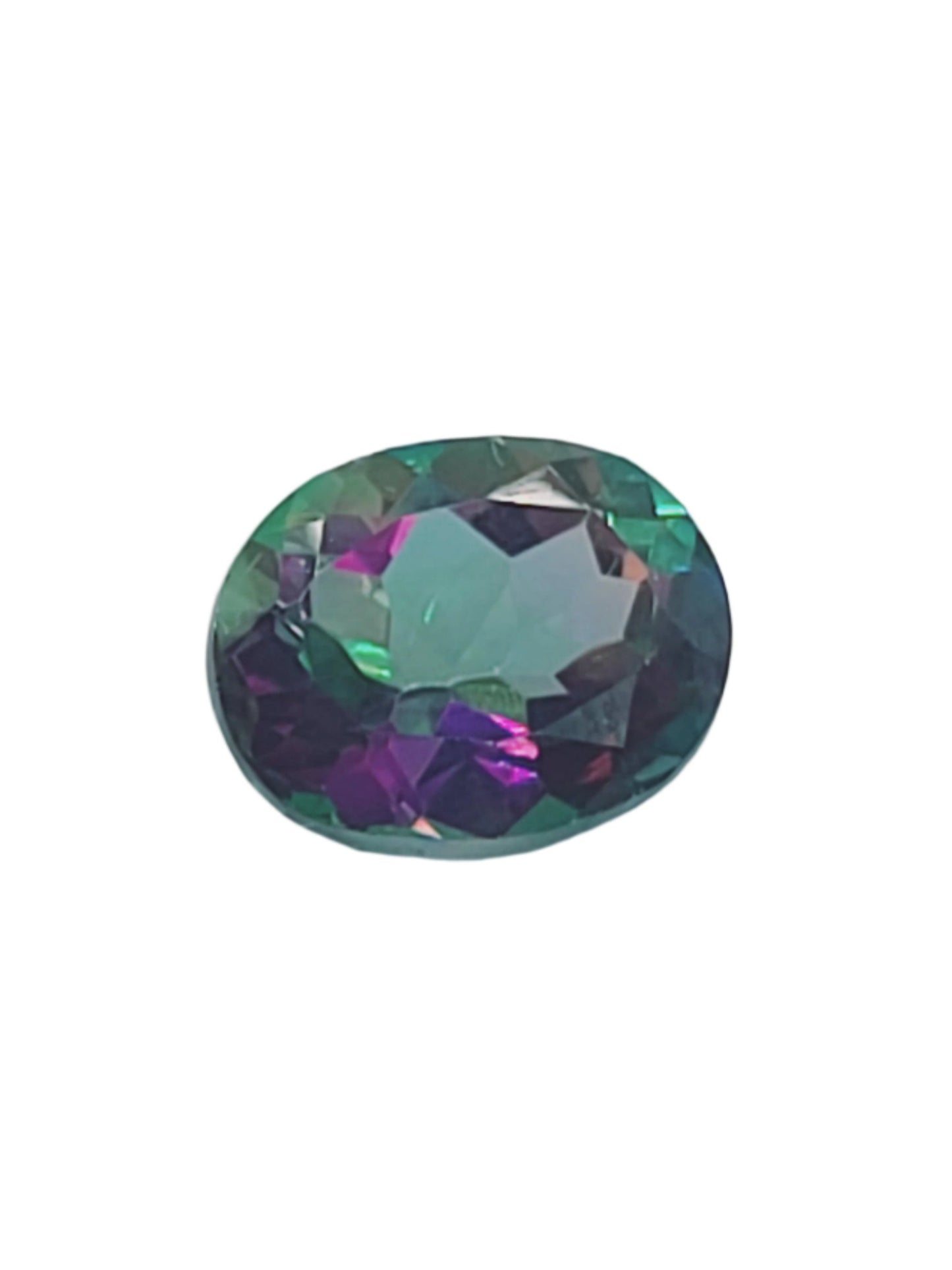 6.11ct ETW Natural Mystic Topaz Gemstone - Oval Cut