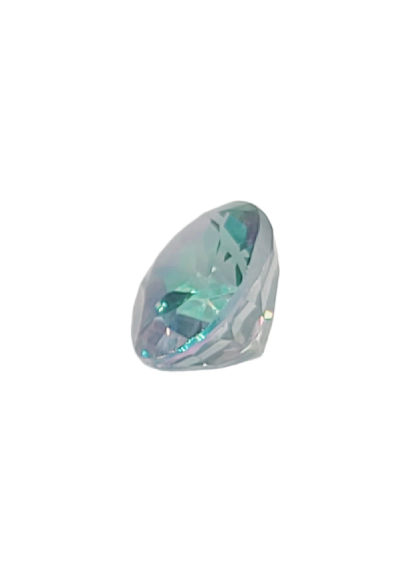 6.11ct ETW Natural Mystic Topaz Gemstone - Oval Cut