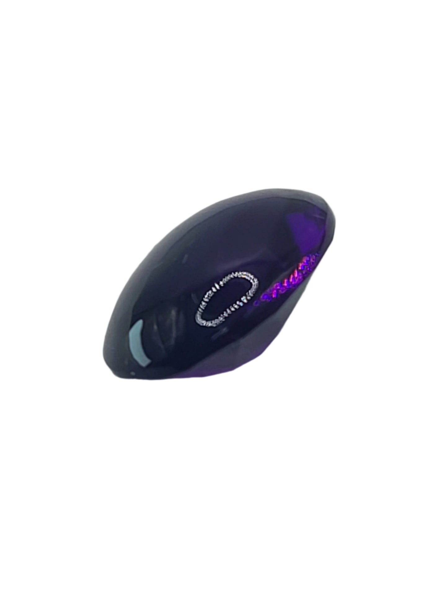 15.13ct ETW Natural Amethyst Gemstone - Oval Cut w/ Cabochon Crown