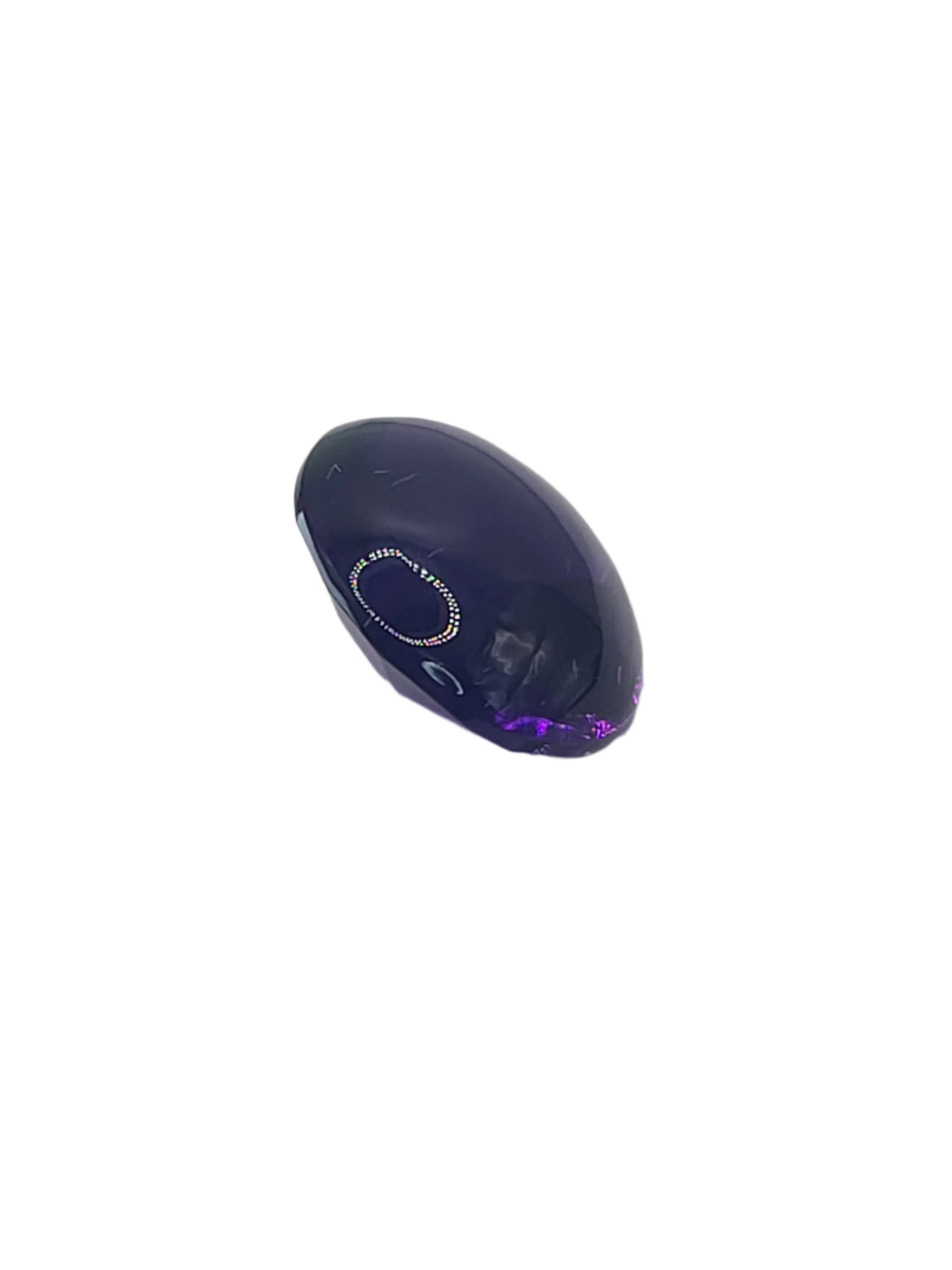 15.13ct ETW Natural Amethyst Gemstone - Oval Cut w/ Cabochon Crown