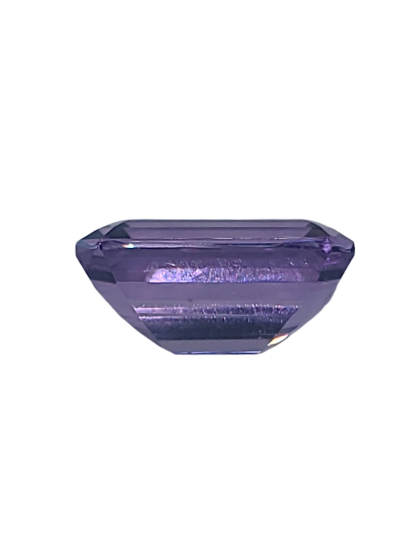 14.5ct ETW Natural Amethyst Gemstone - Emerald Cut