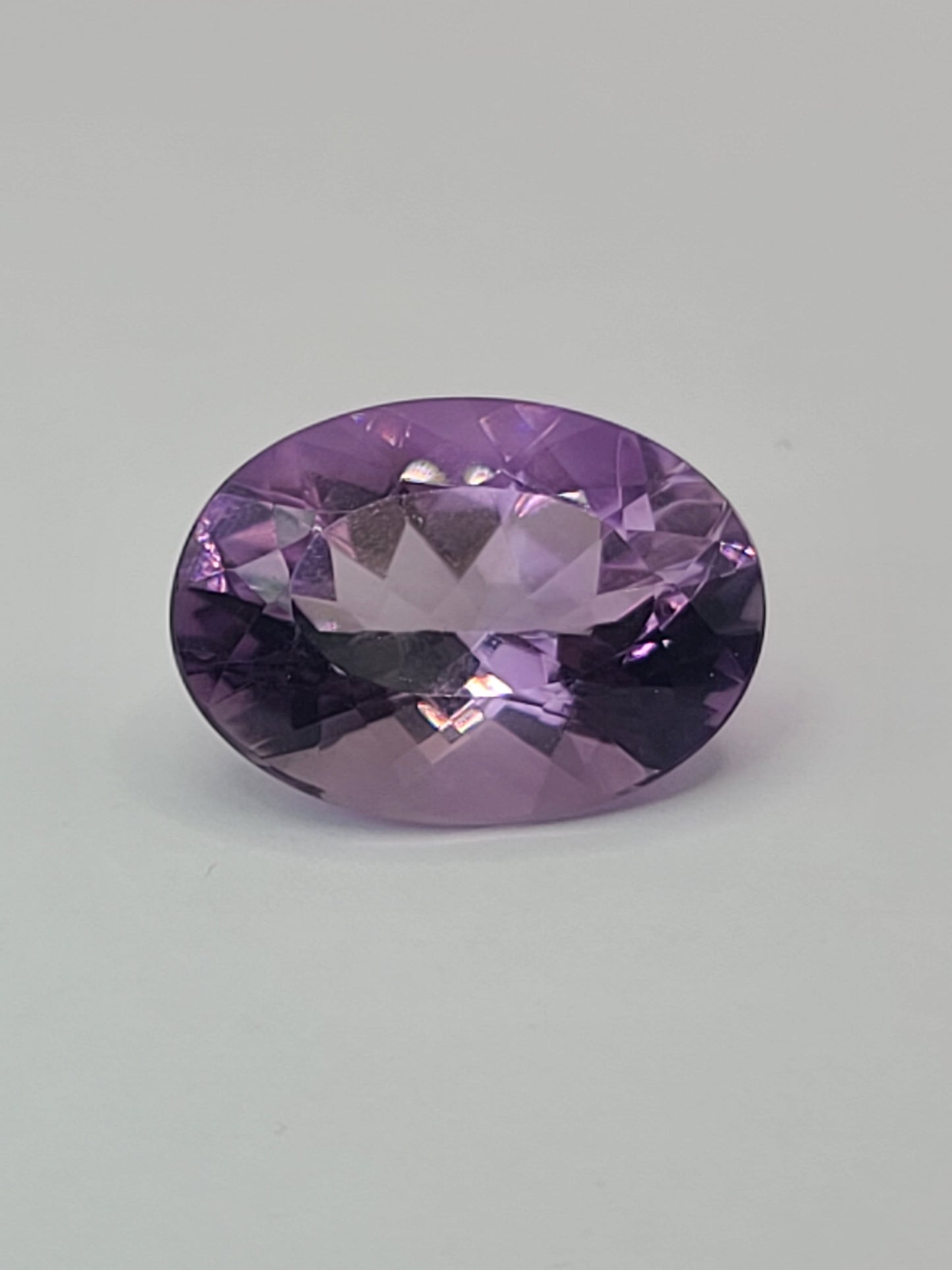 12.12ct ETW Natural Amethyst Gemstone - Oval Cut