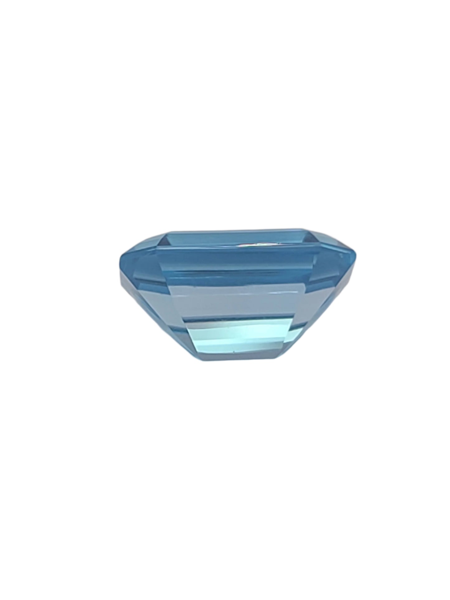 14.0ct ETW Natural Swiss Blue Topaz Gemstone - Emerald Cut
