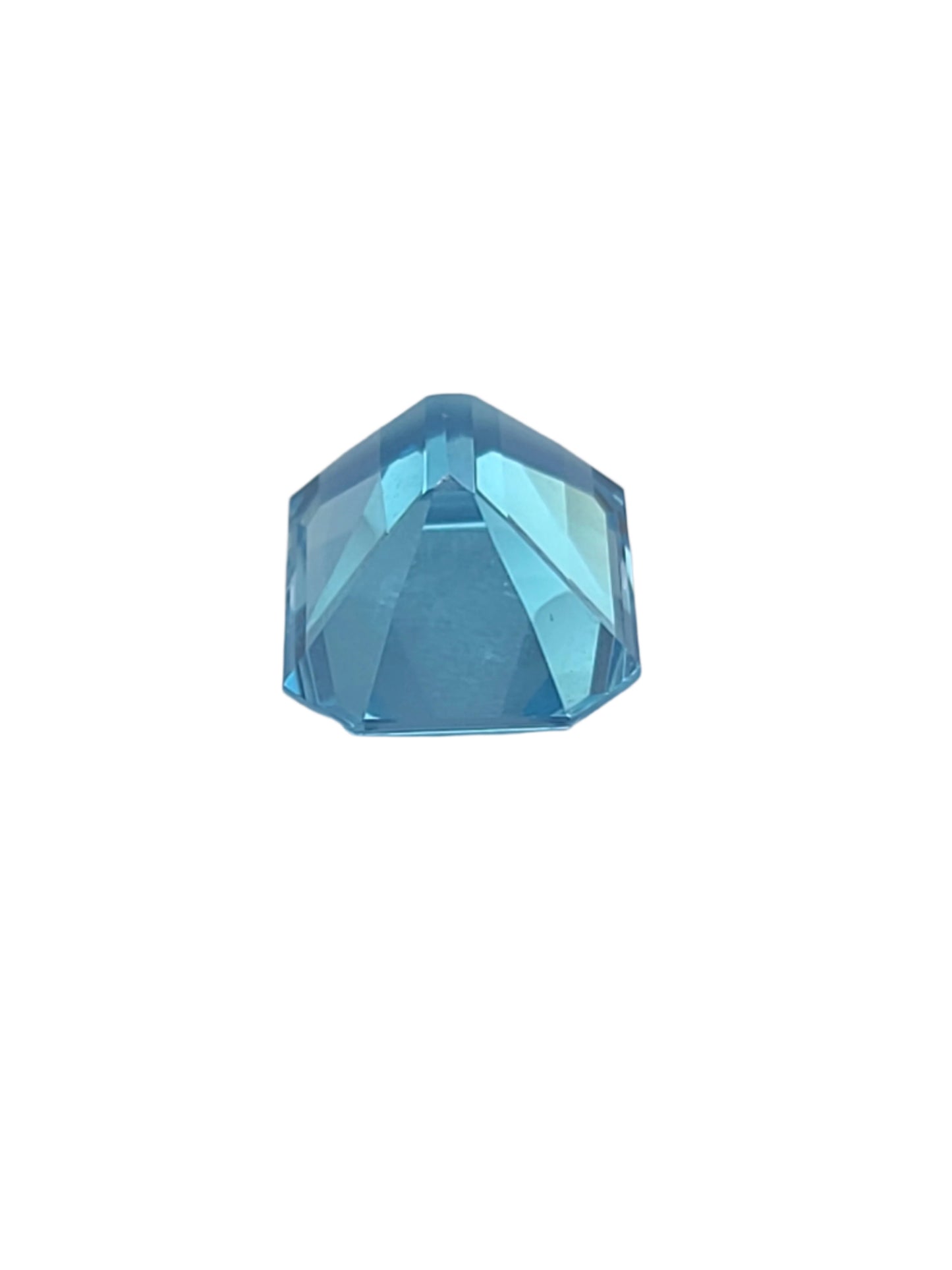 14.0ct ETW Natural Swiss Blue Topaz Gemstone - Emerald Cut