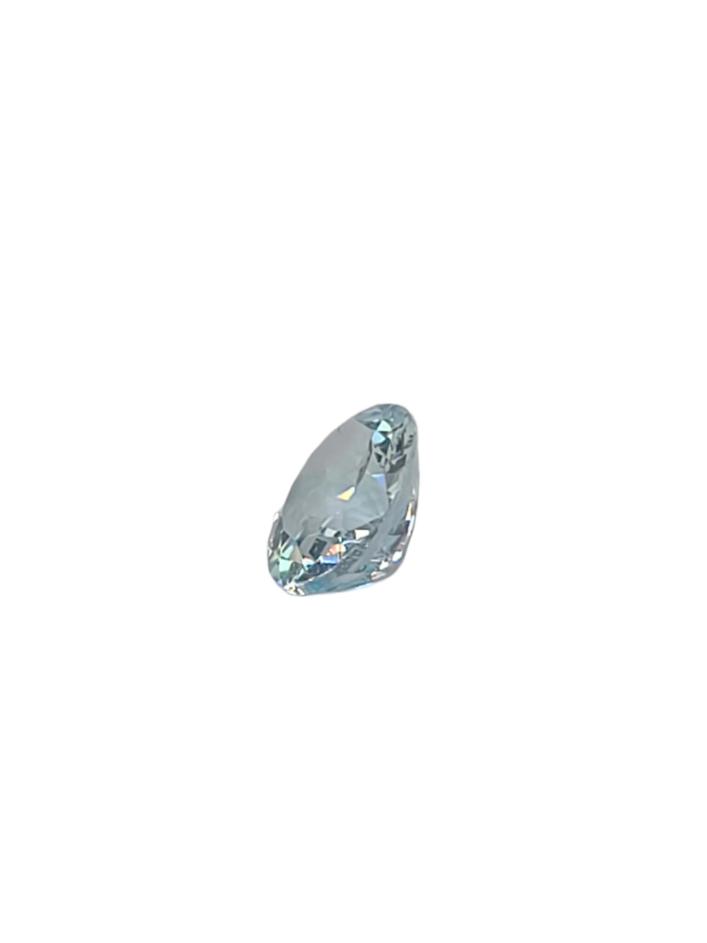2.72ct ETW Natural Aquamarine Gemstone -Oval Cut