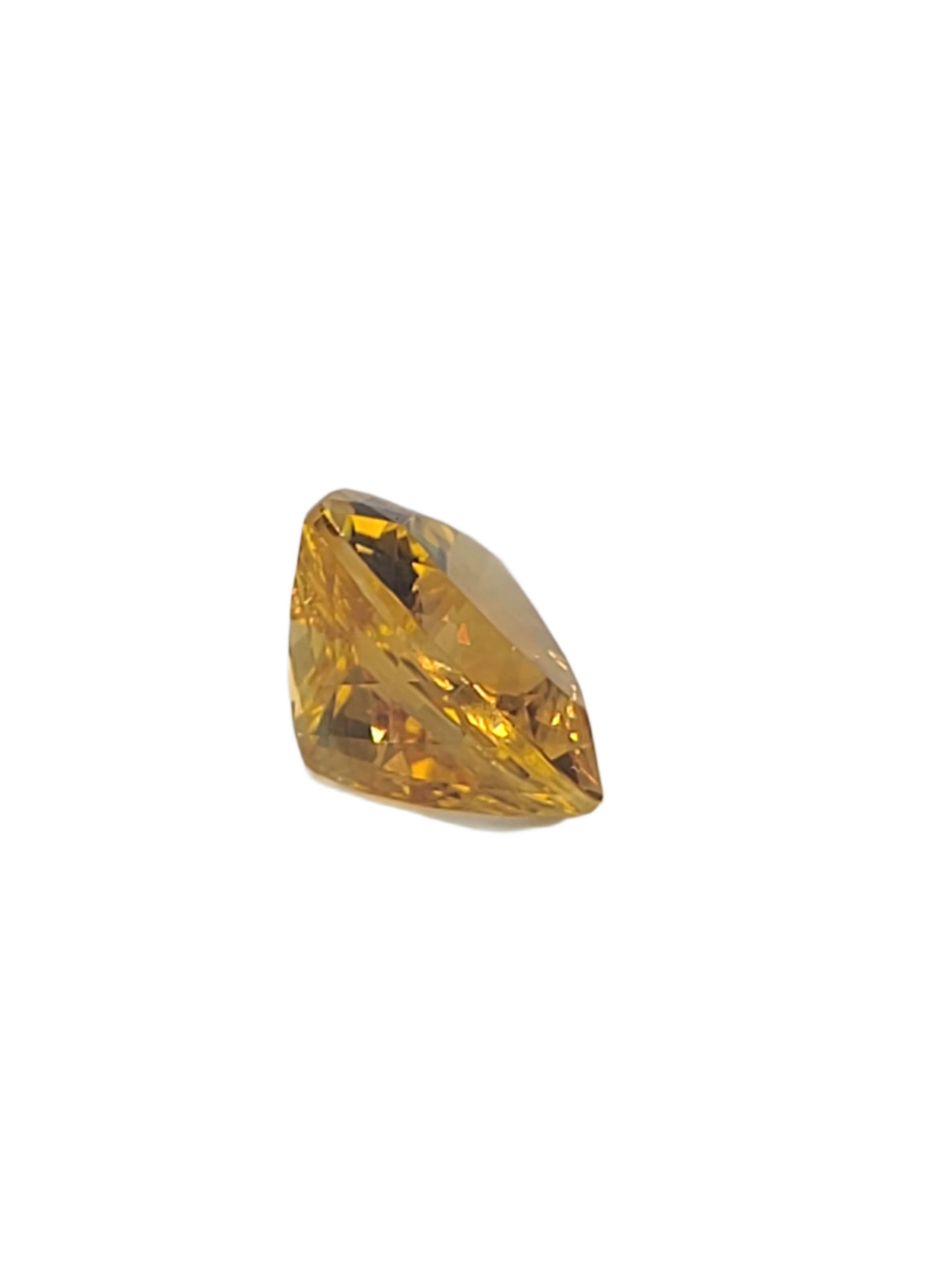 6.55ct ETW Natural Citrine Gemstone - Trillion Cut