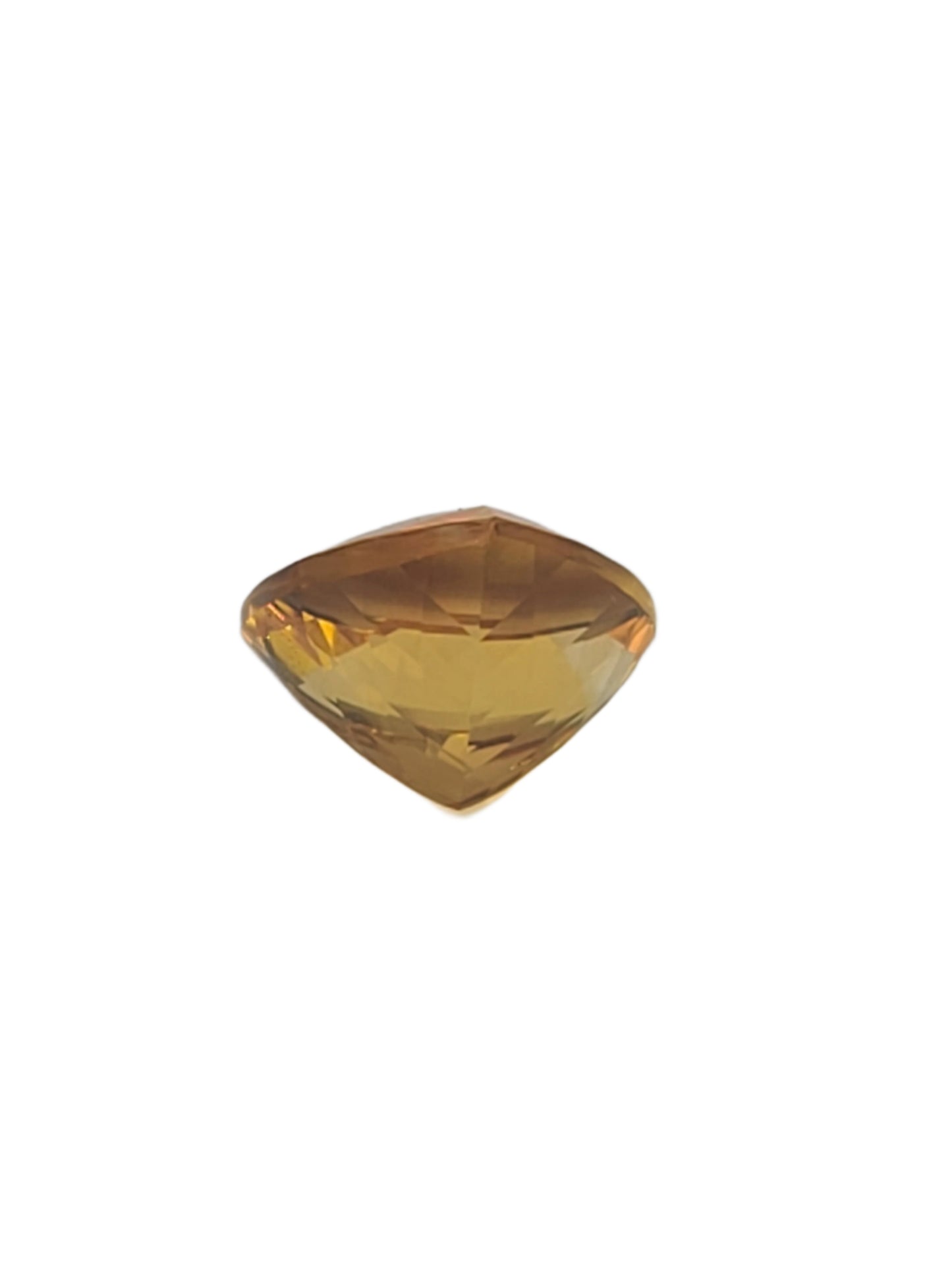 6.55ct ETW Natural Citrine Gemstone - Trillion Cut