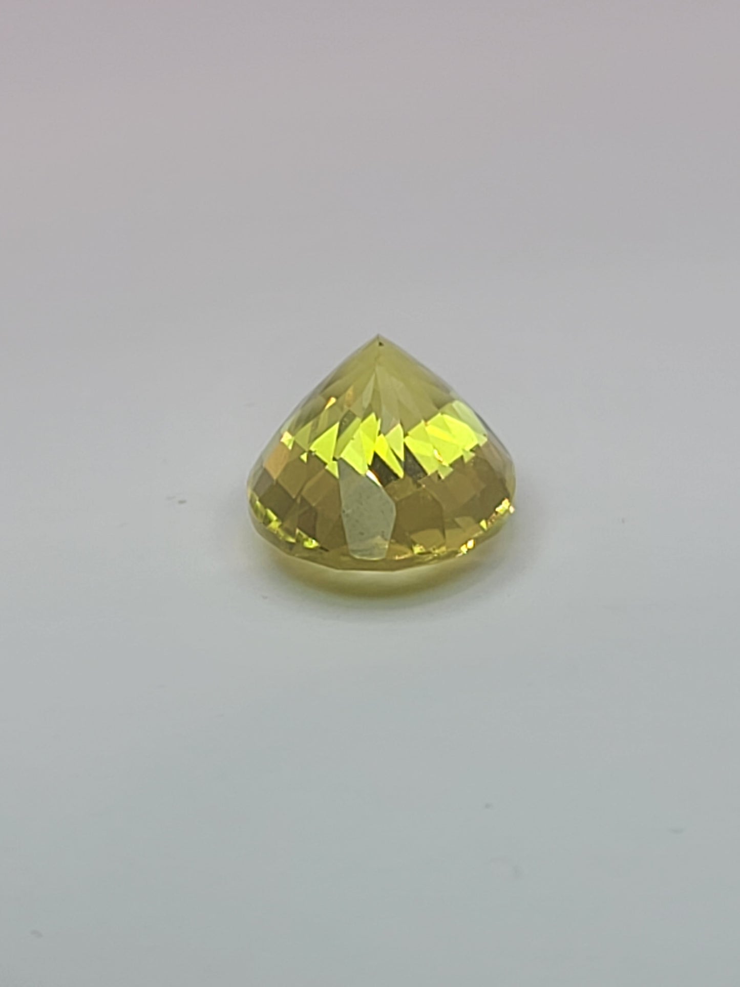 11.7ct ETW Natural Lemon Quartz Gemstone - Oval Cut