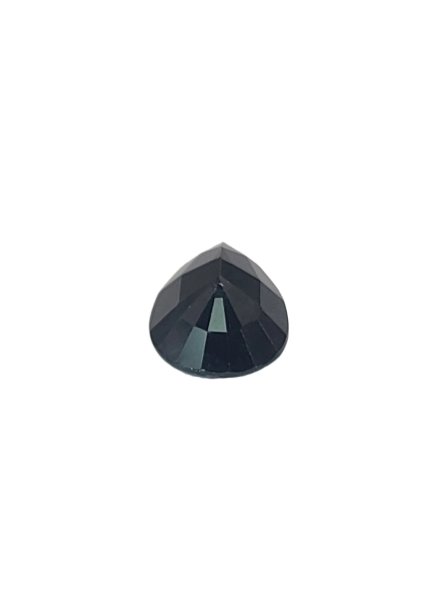 5.1ct ETW Natural Dark Green Sapphire Gemstone - Pear Cut