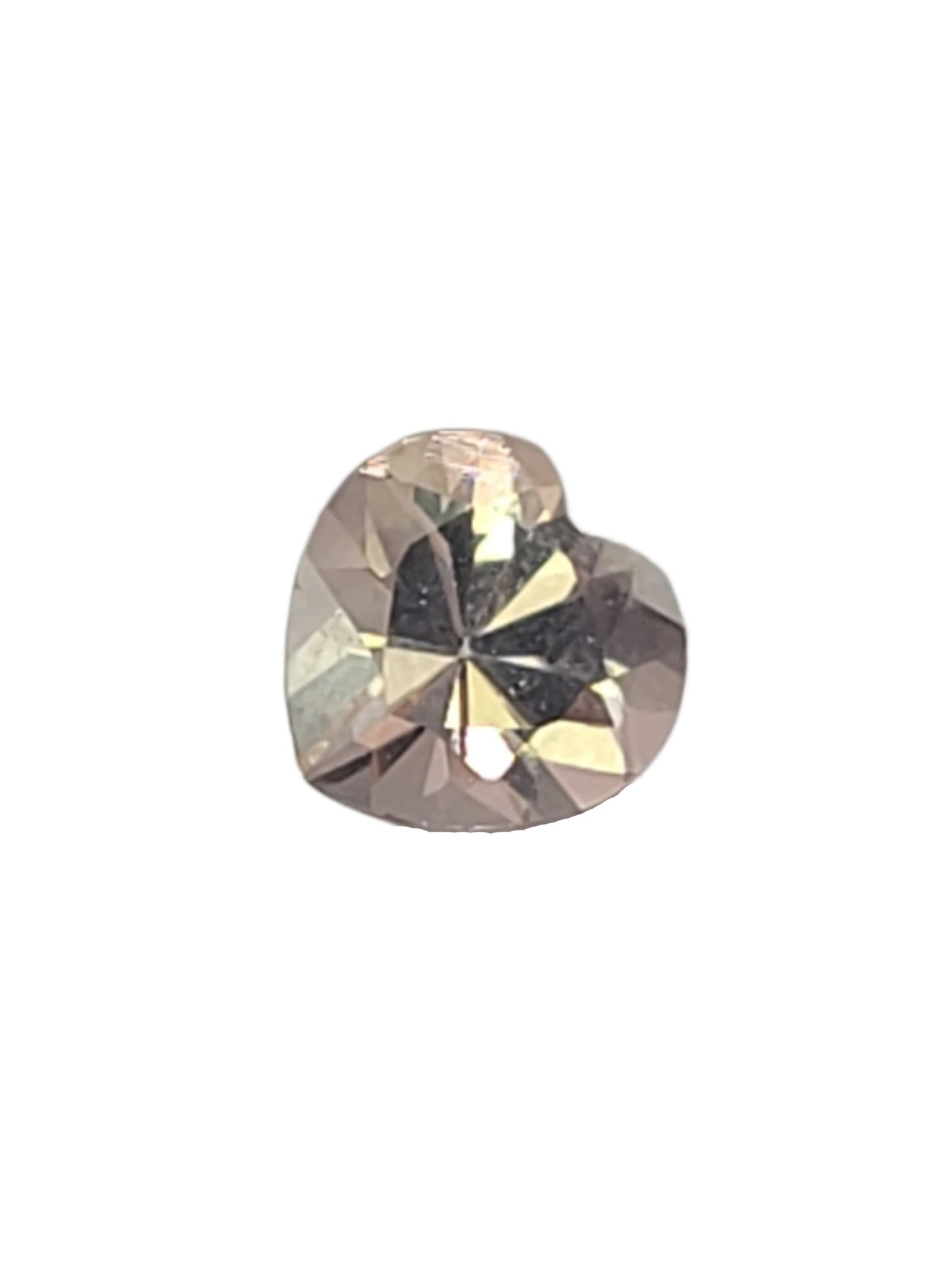 1.62ct ETW Natural Morganite Gemstone - Heart Cut