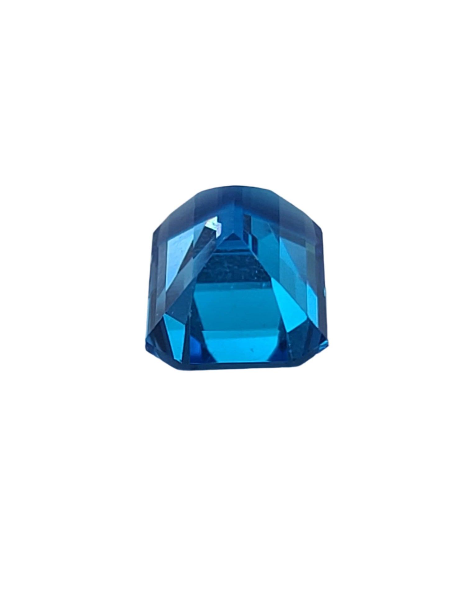 9.26ct ETW Natural Swiss Blue Topaz Gemstone - Emerald Cut