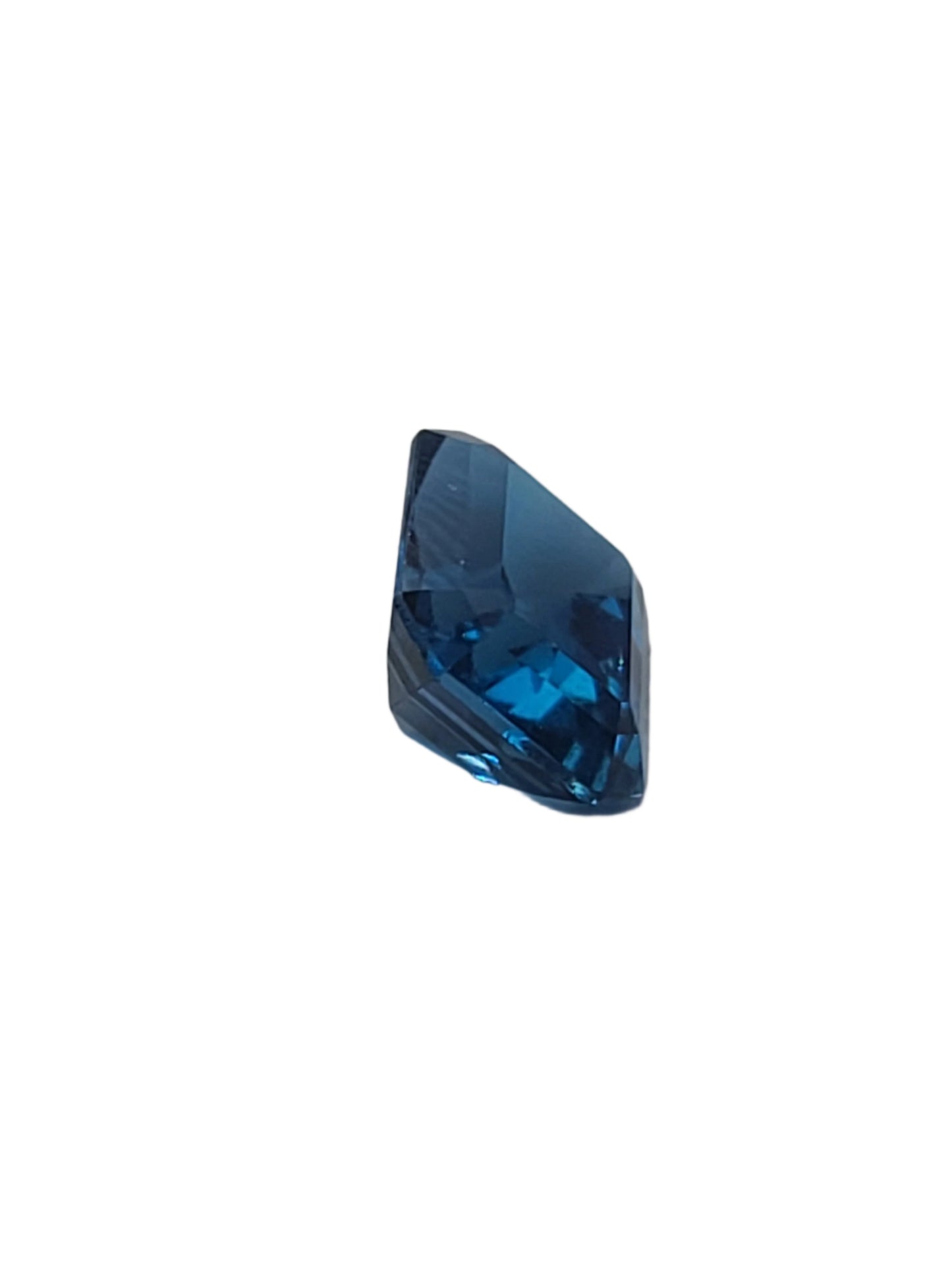 5.36ct ETW Natural London Blue Topaz Gemstone - Emerald Cut